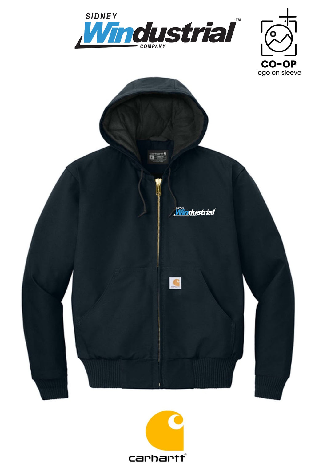Carhartt® Quilted-Flannel-Lined Duck Active Jac - Sidney Windustrial