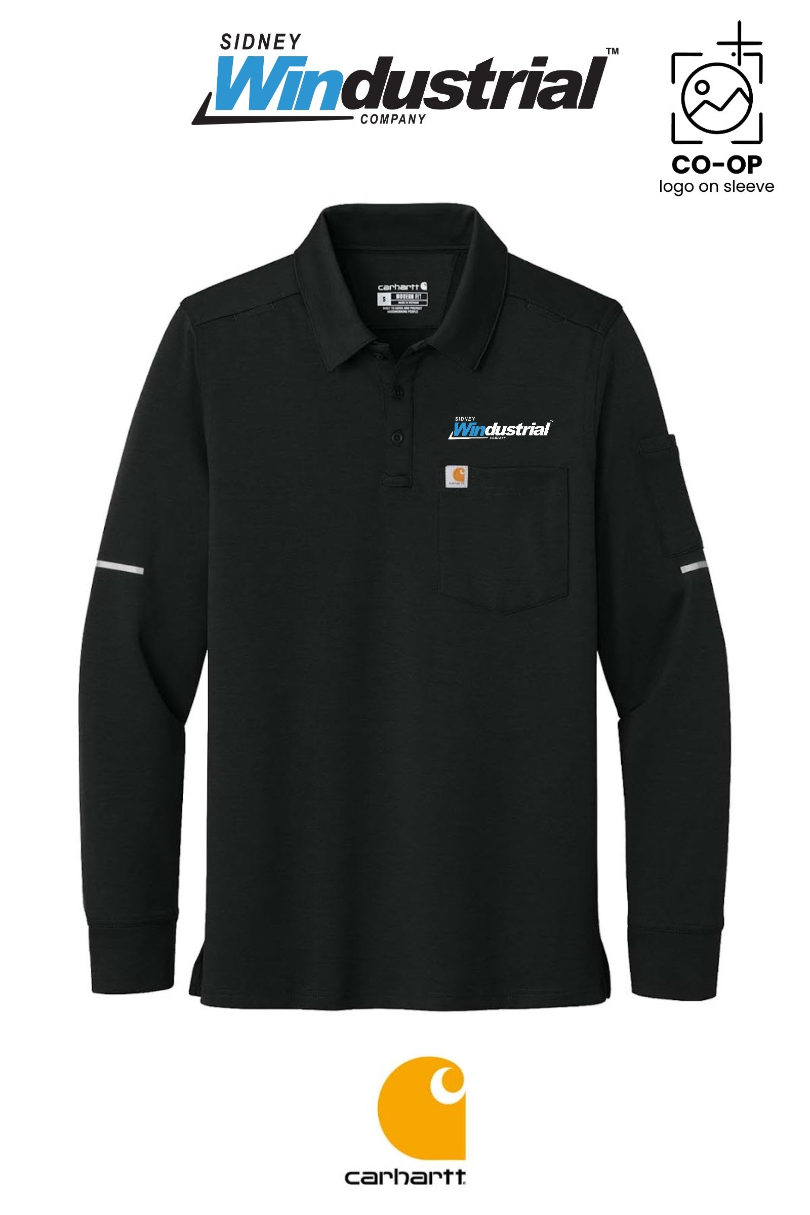 Carhartt® FLD & RSCU Long Sleeve Polo - Sidney Windustrial