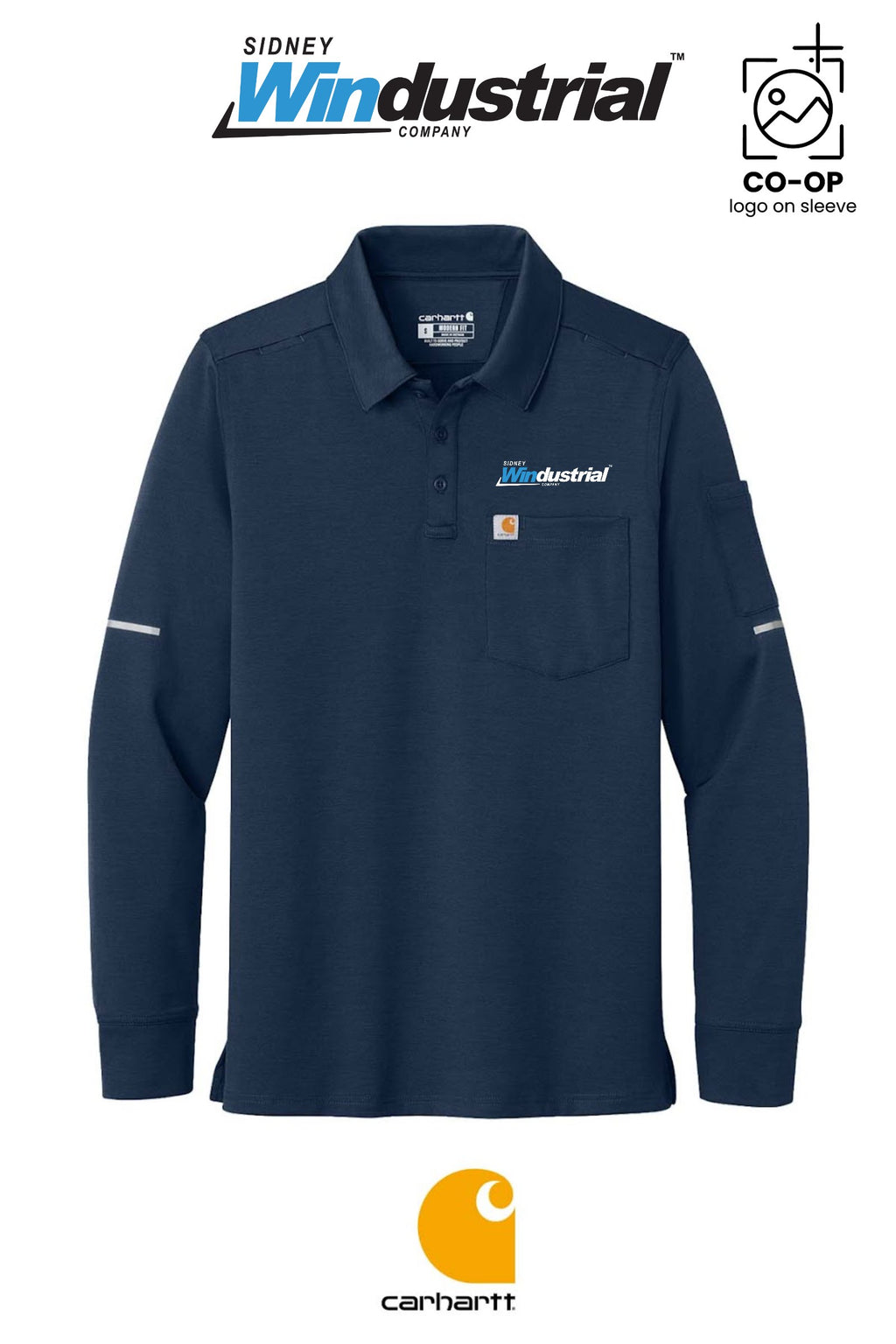 Carhartt® FLD & RSCU Long Sleeve Polo - Sidney Windustrial