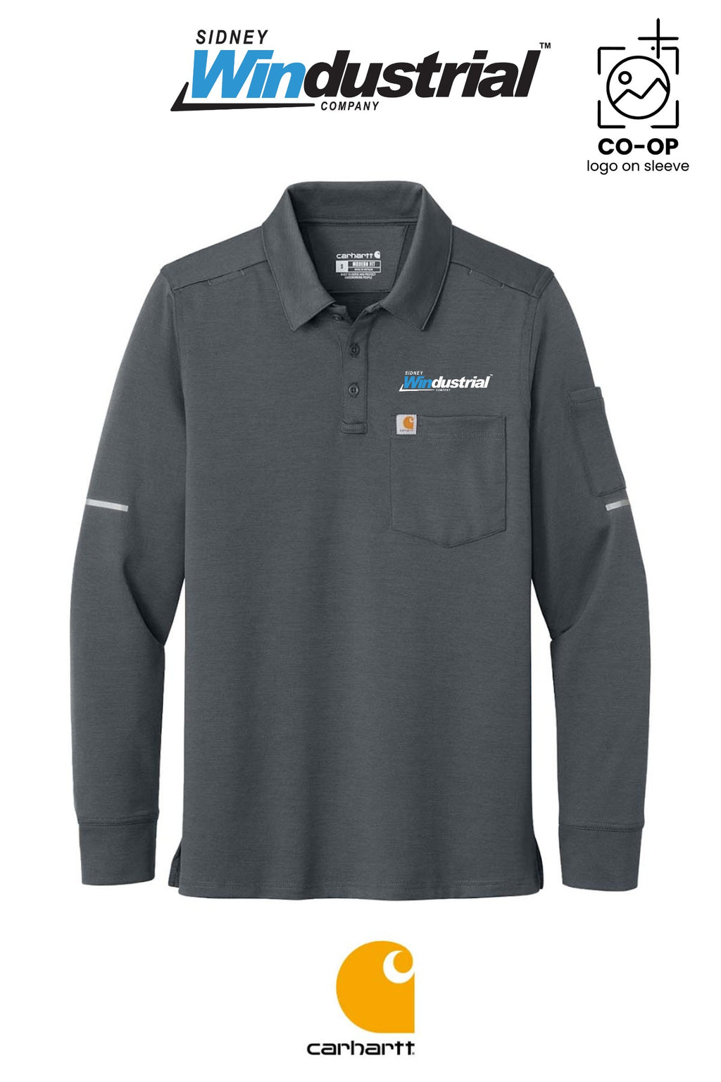 Carhartt® FLD & RSCU Long Sleeve Polo - Sidney Windustrial