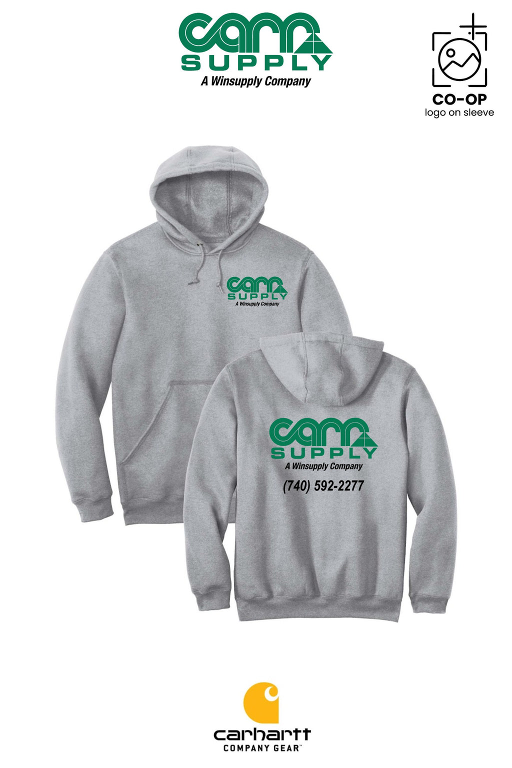 Carhartt® Midweight Hooded Sweatshirt - Carr Supply - Athens