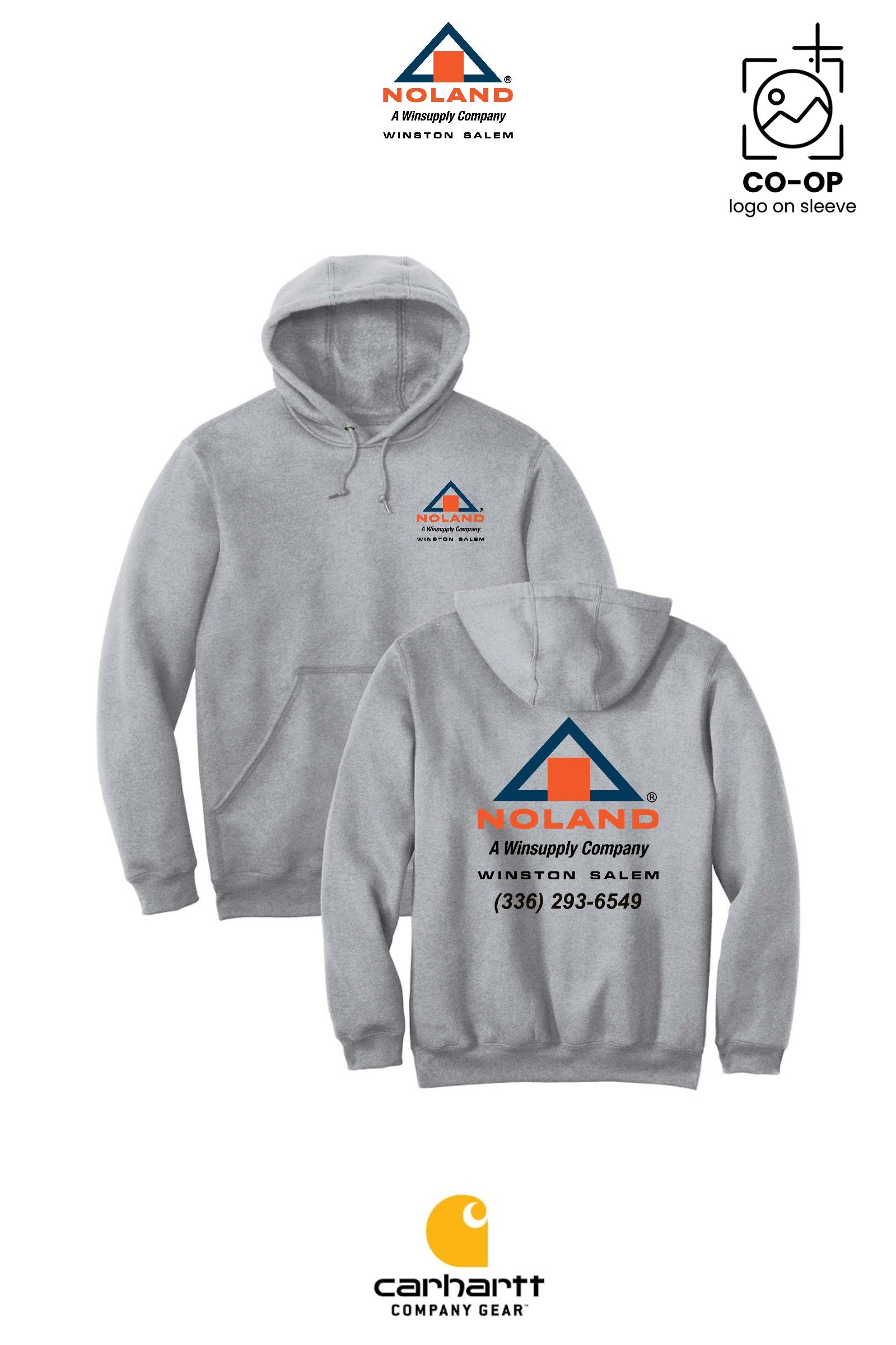 Carhartt® Midweight Hooded Sweatshirt - Winston Salem Noland