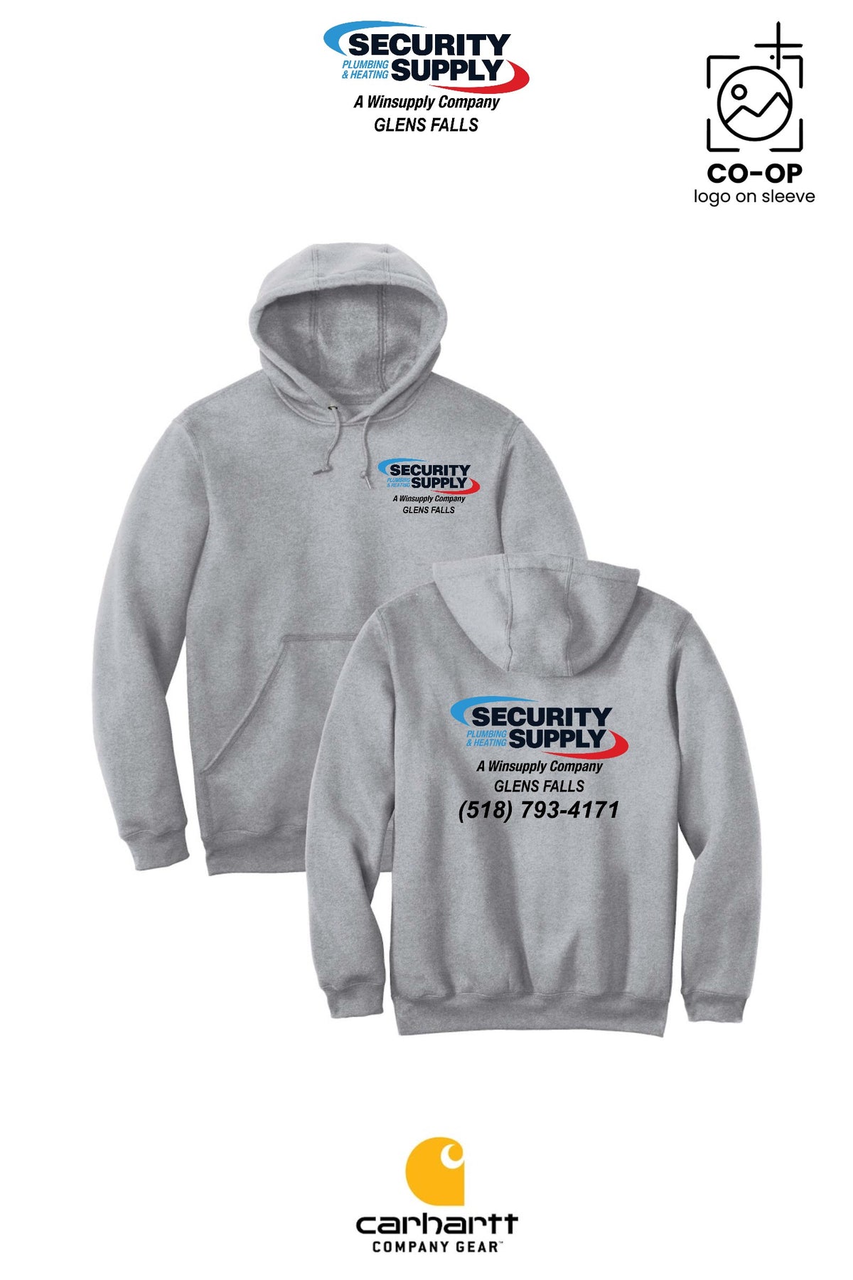 Carhartt® Midweight Hooded Sweatshirt - SPHS Glens Falls