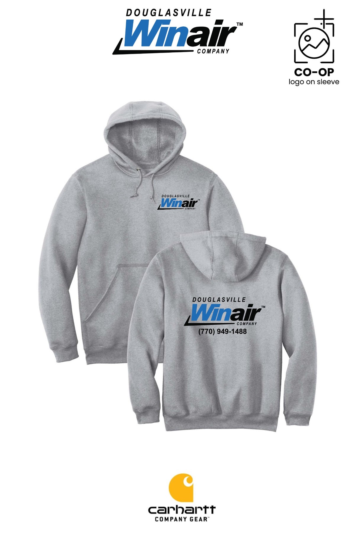 Carhartt® Midweight Hooded Sweatshirt - Douglasville Winair