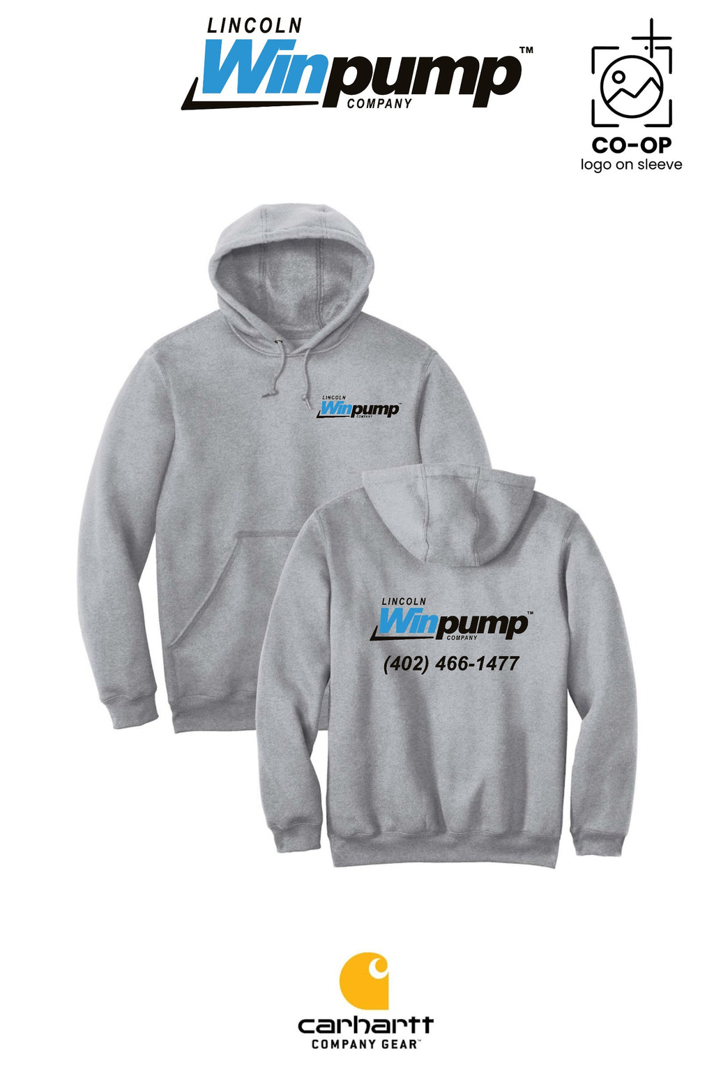 Carhartt® Midweight Hooded Sweatshirt - Lincoln Winpump