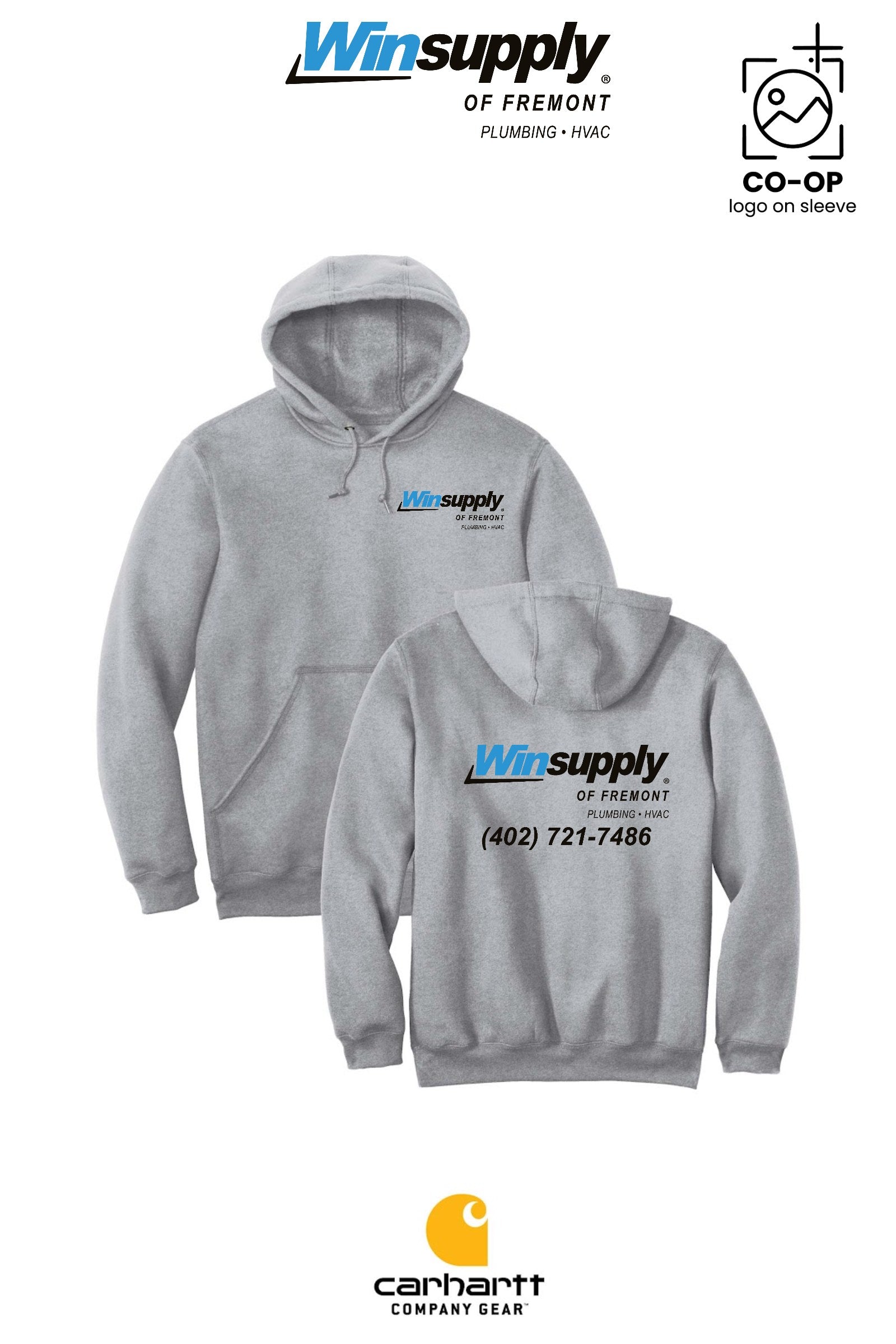 Carhartt® Midweight Hooded Sweatshirt - Winsupply of Fremont