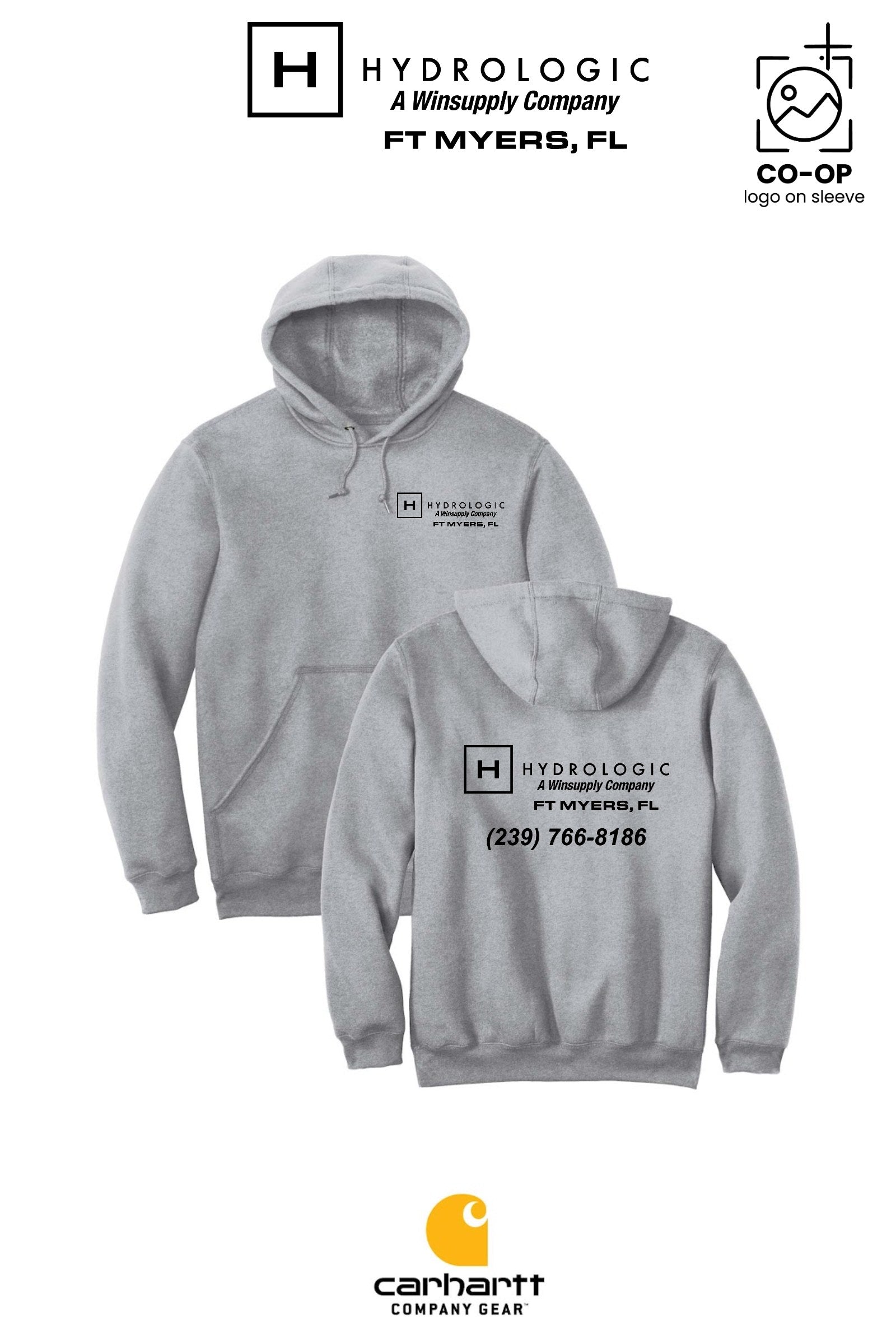 Carhartt® Midweight Hooded Sweatshirt - Winsupply Ft Myers FL Co.