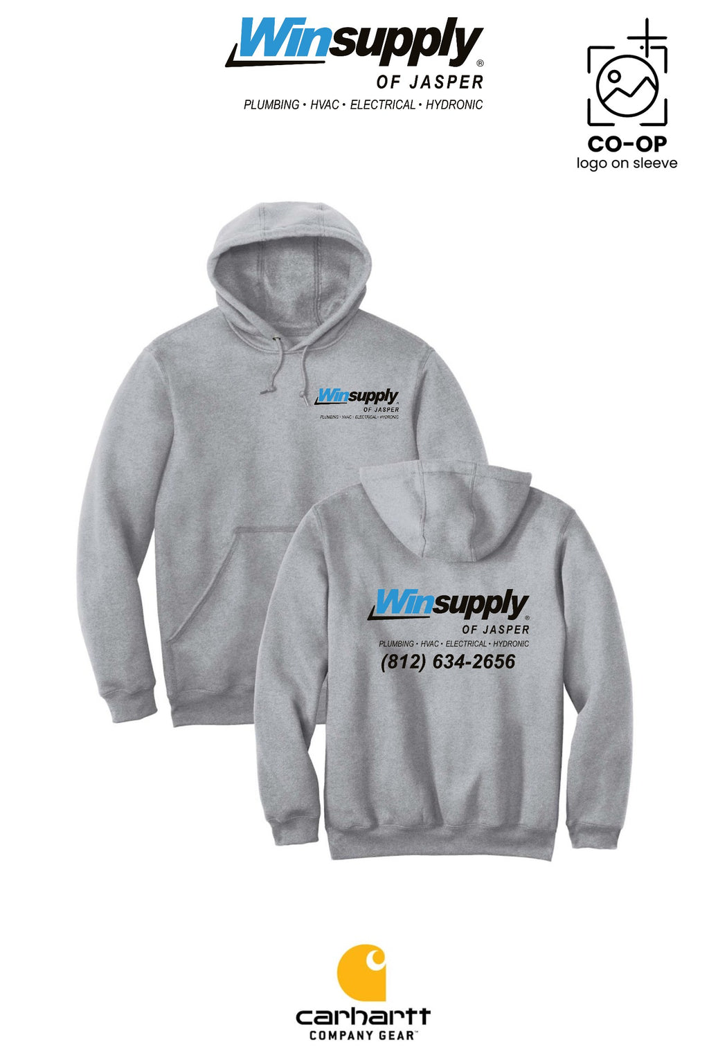 Carhartt® Midweight Hooded Sweatshirt - Winsupply of Jasper