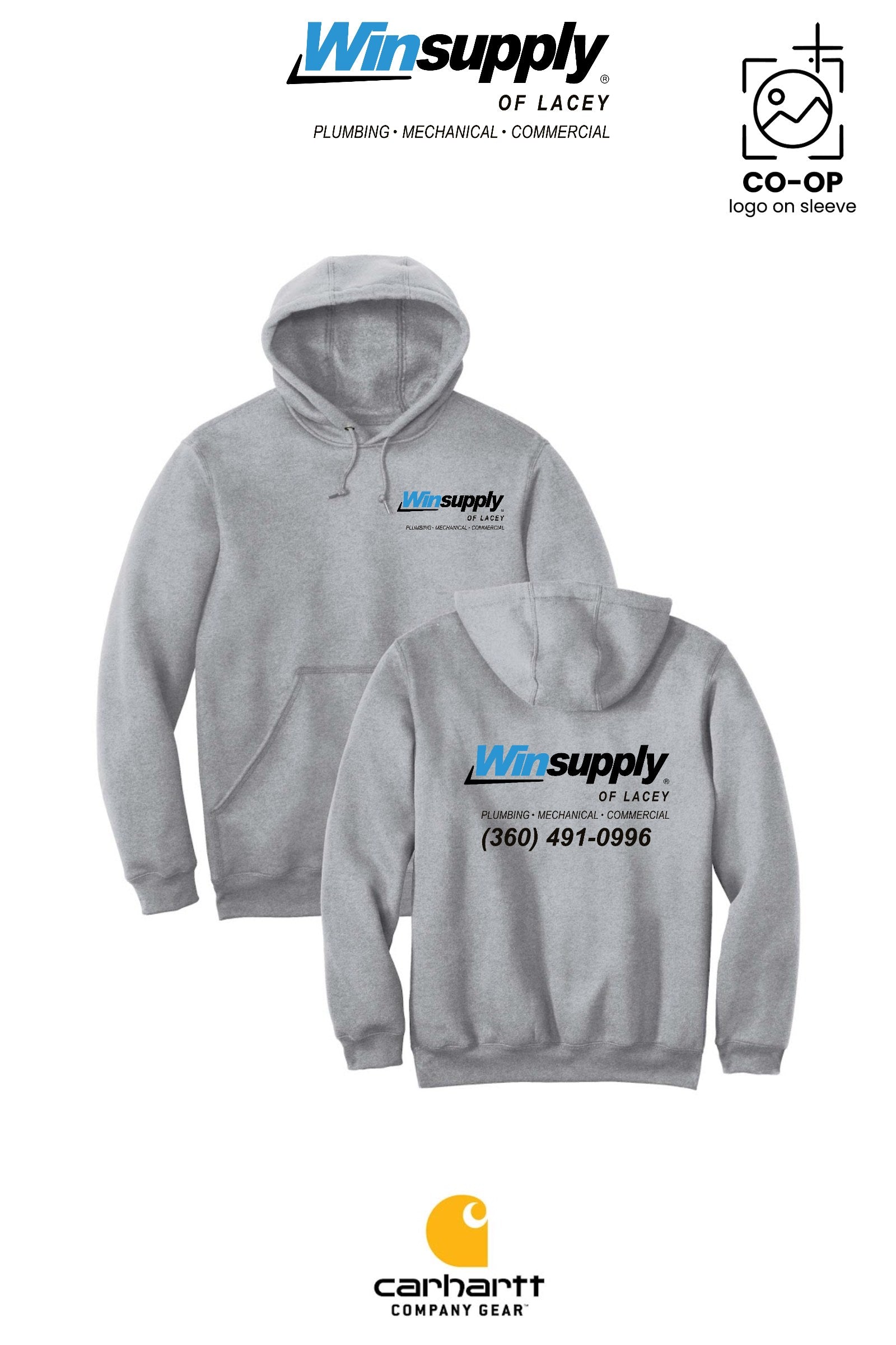 Carhartt® Midweight Hooded Sweatshirt - Winsupply of Lacey