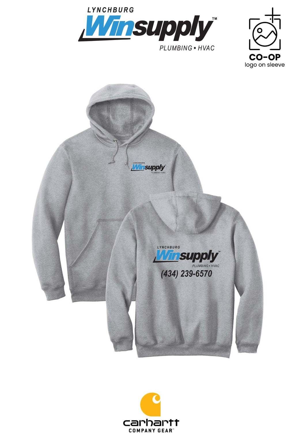 Carhartt® Midweight Hooded Sweatshirt - Lynchburg Winsupply