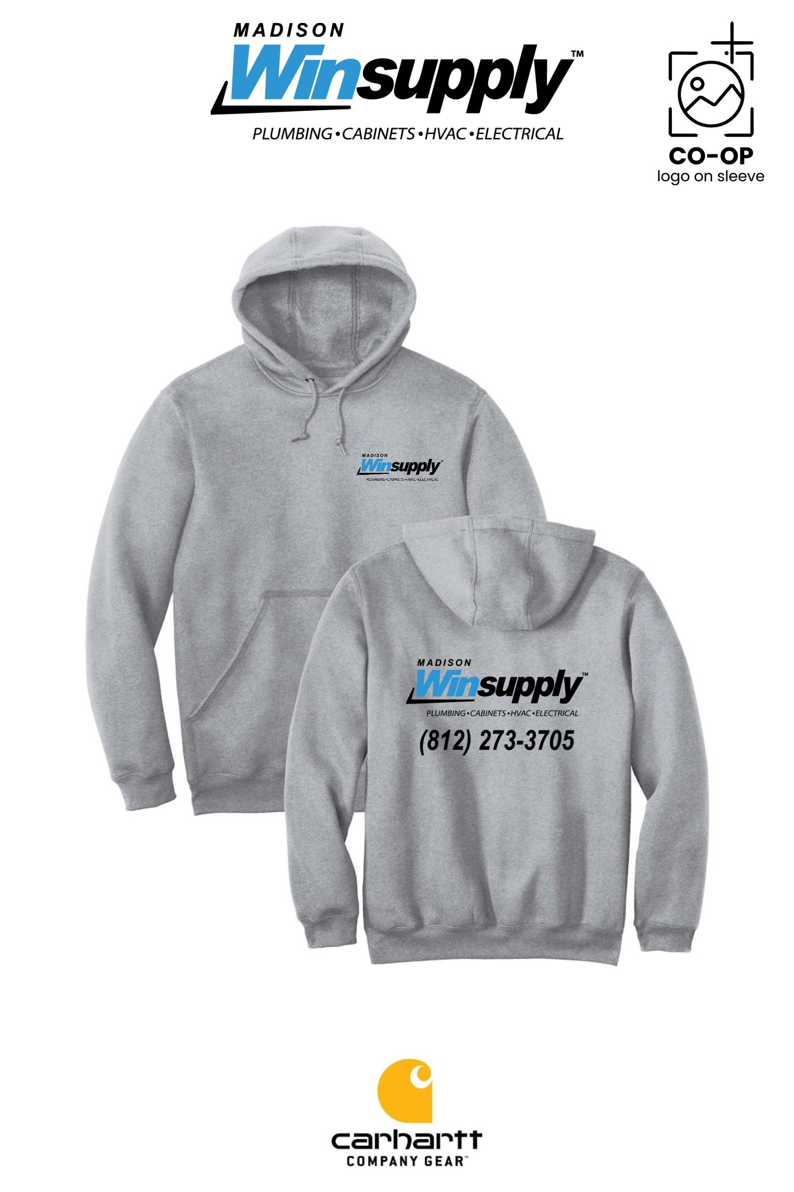 Carhartt® Midweight Hooded Sweatshirt - Madison Winsupply
