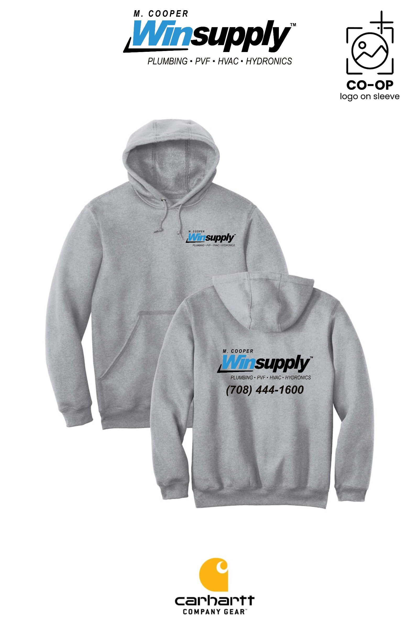 Carhartt® Midweight Hooded Sweatshirt - M. Cooper Winsupply Co.