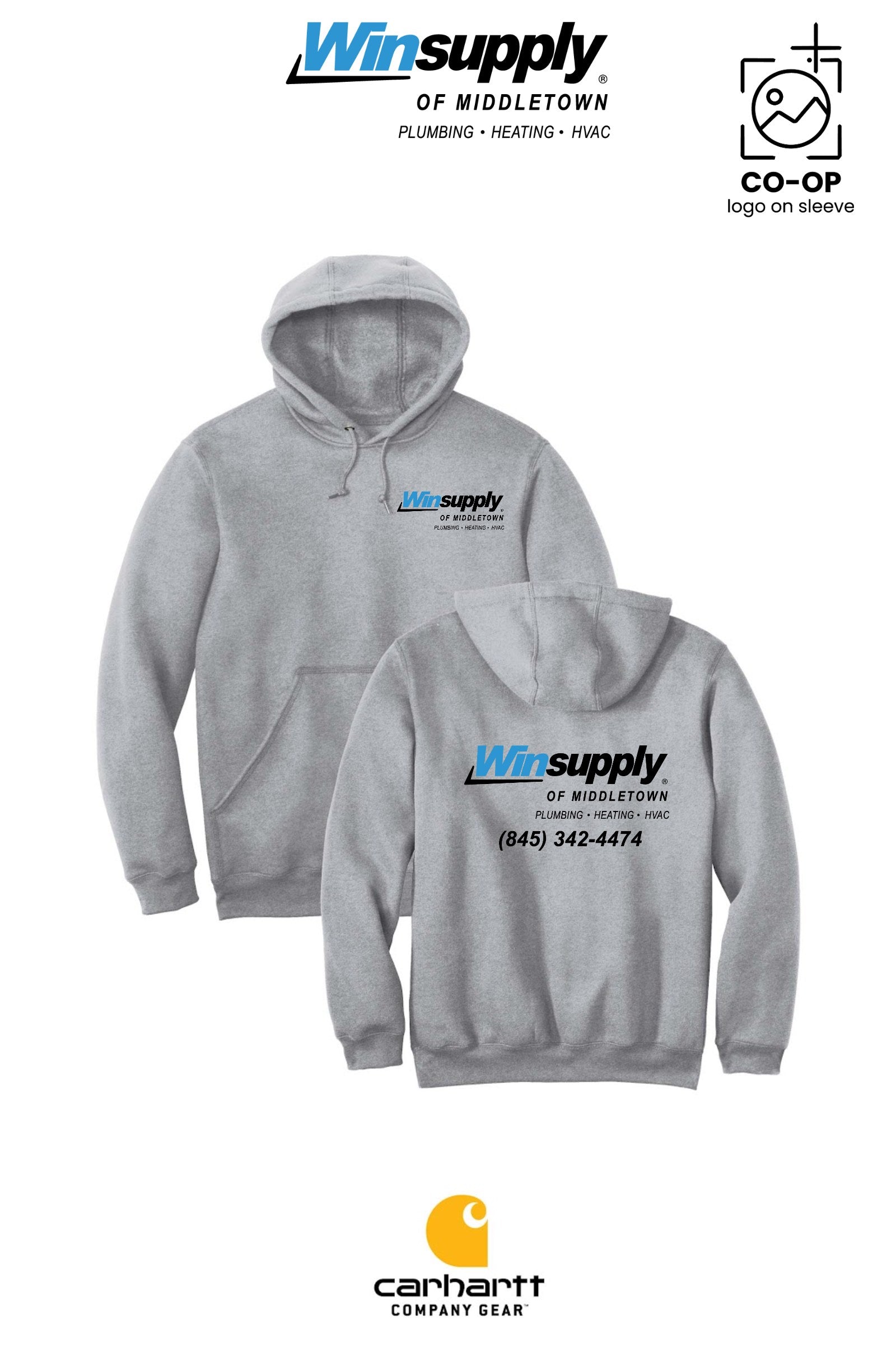 Carhartt® Midweight Hooded Sweatshirt - Winsupply of Middletown