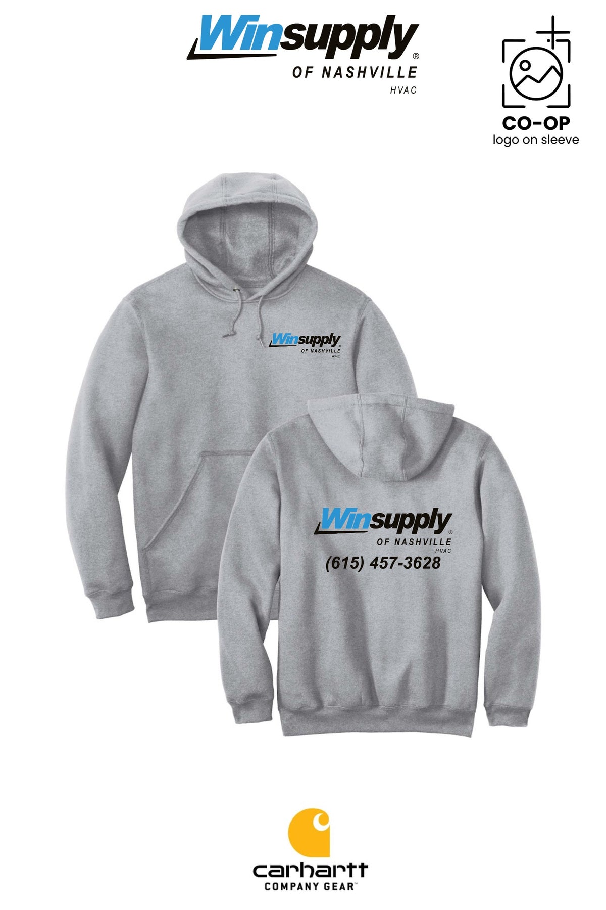 Carhartt® Midweight Hooded Sweatshirt - Winsupply of Nashville HVAC