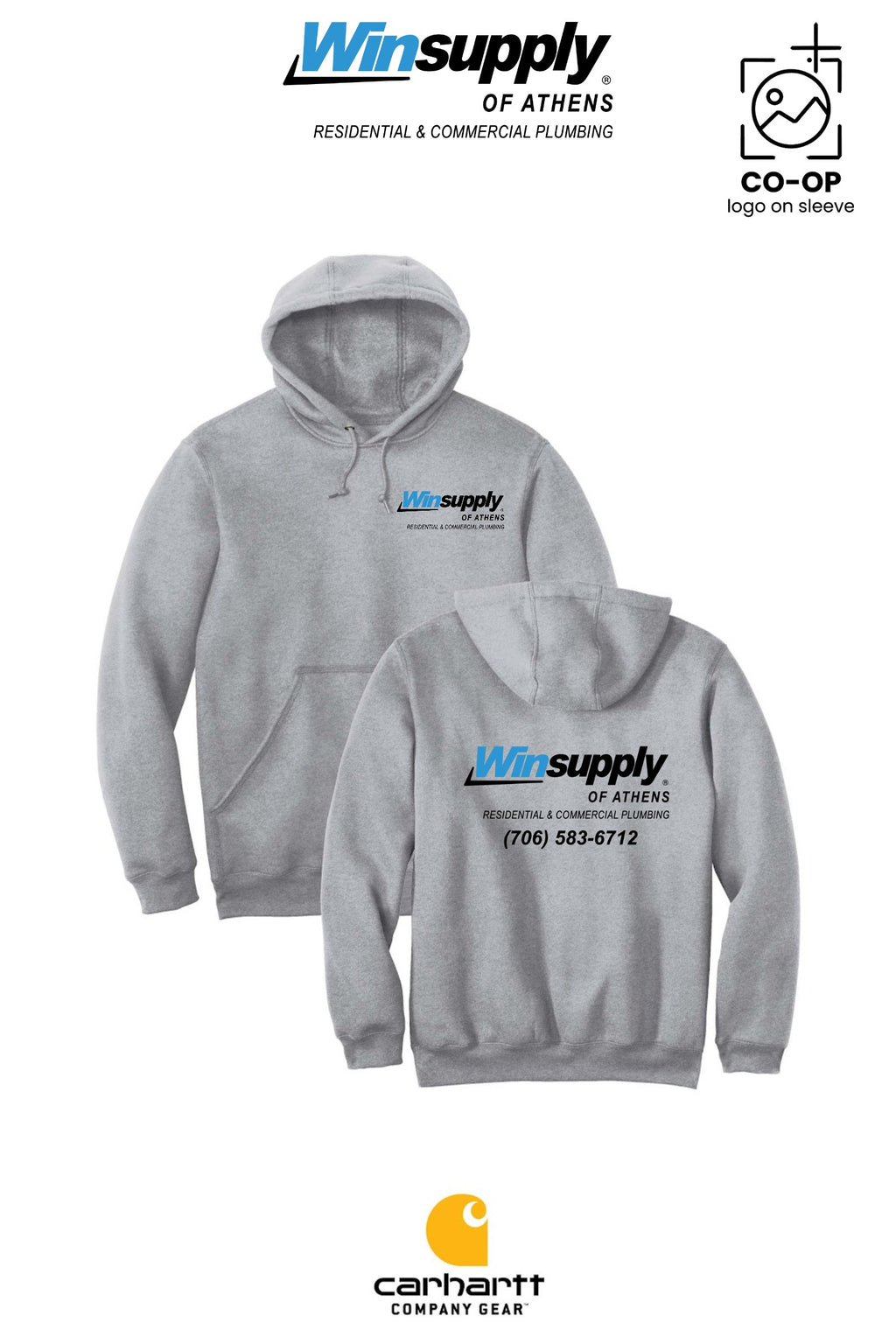 Carhartt® Midweight Hooded Sweatshirt - Winsupply of Athens