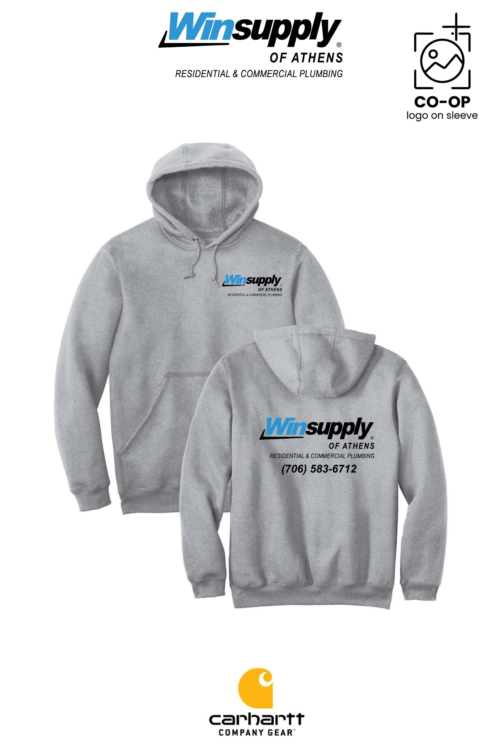 Carhartt® Midweight Hooded Sweatshirt - Winsupply of Athens