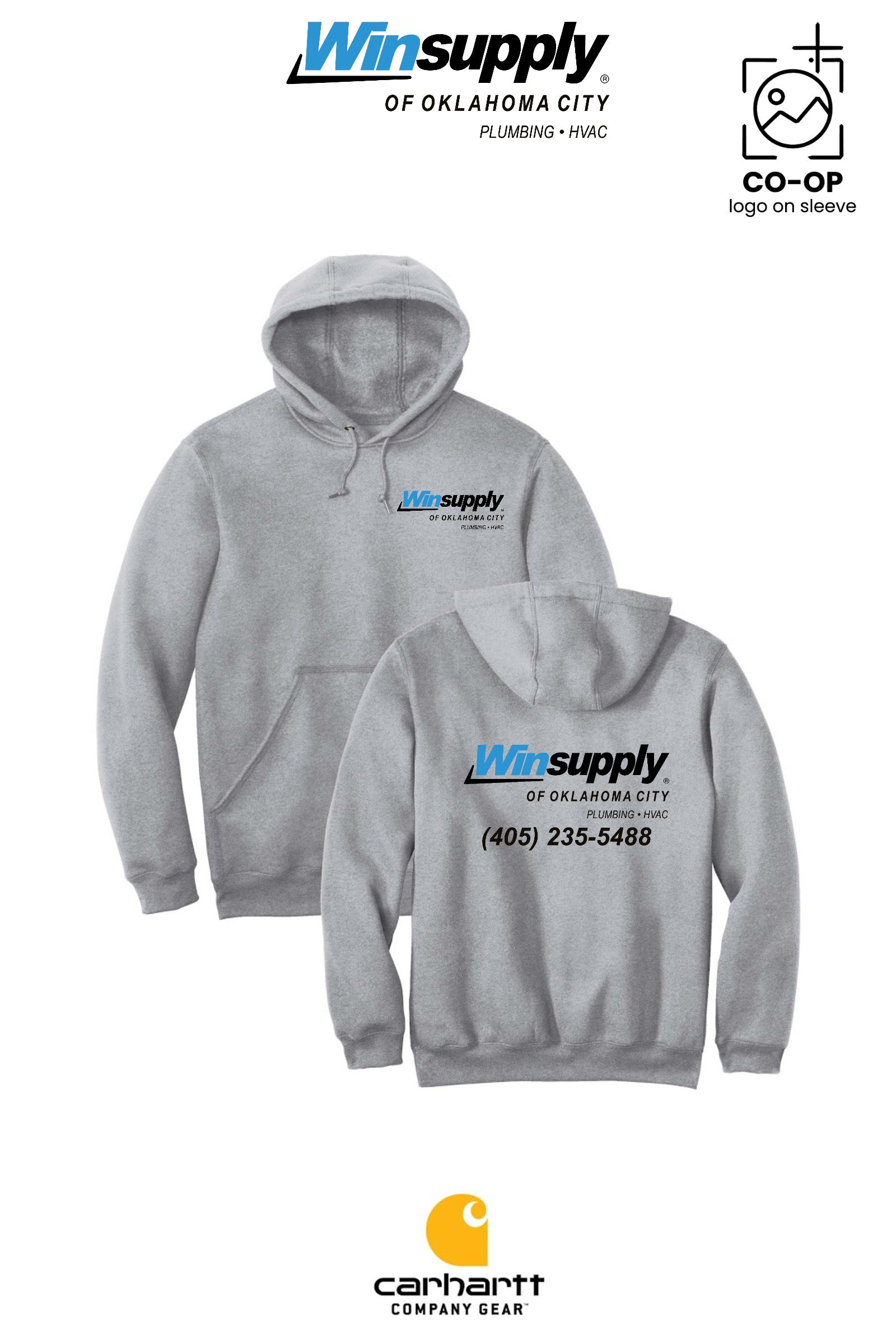 Carhartt® Midweight Hooded Sweatshirt - Winsupply of Oklahoma City