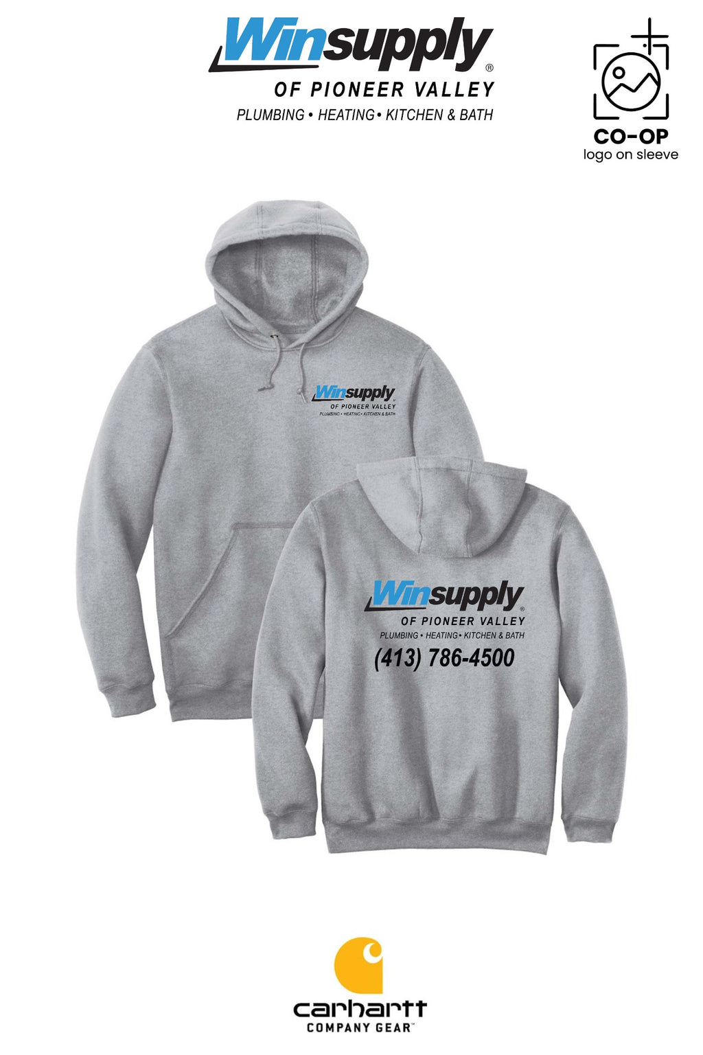 Carhartt® Midweight Hooded Sweatshirt - Winsupply of Pioneer Valley