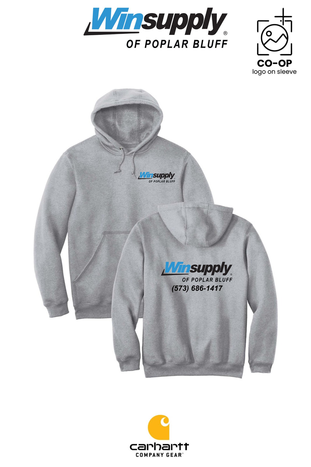 Carhartt® Midweight Hooded Sweatshirt - Winsupply of Poplar Bluff