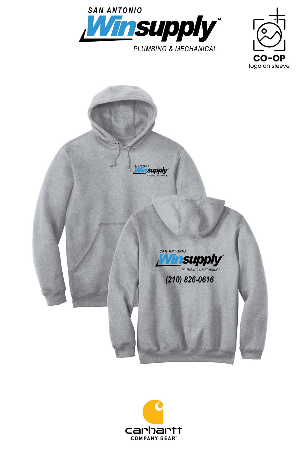 Carhartt® Midweight Hooded Sweatshirt - San Antonio Winsupply