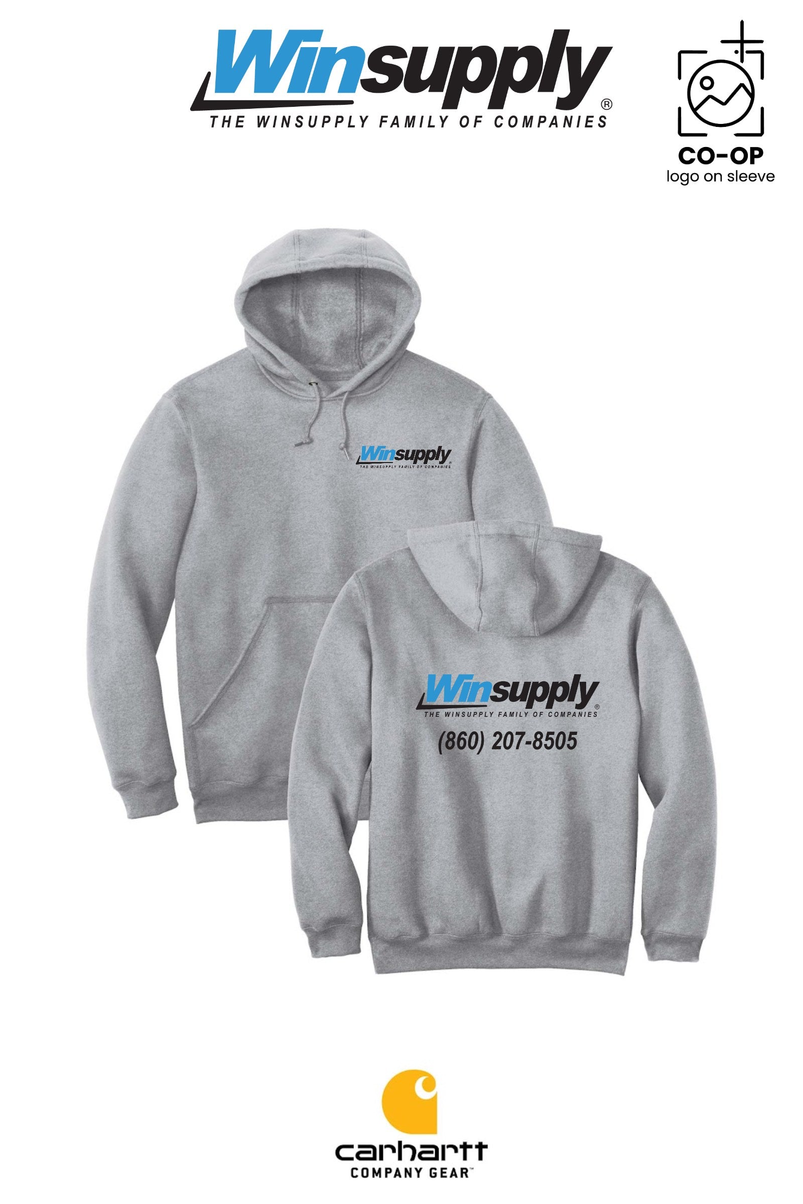 Carhartt® Midweight Hooded Sweatshirt - Winsupply of West Hartford