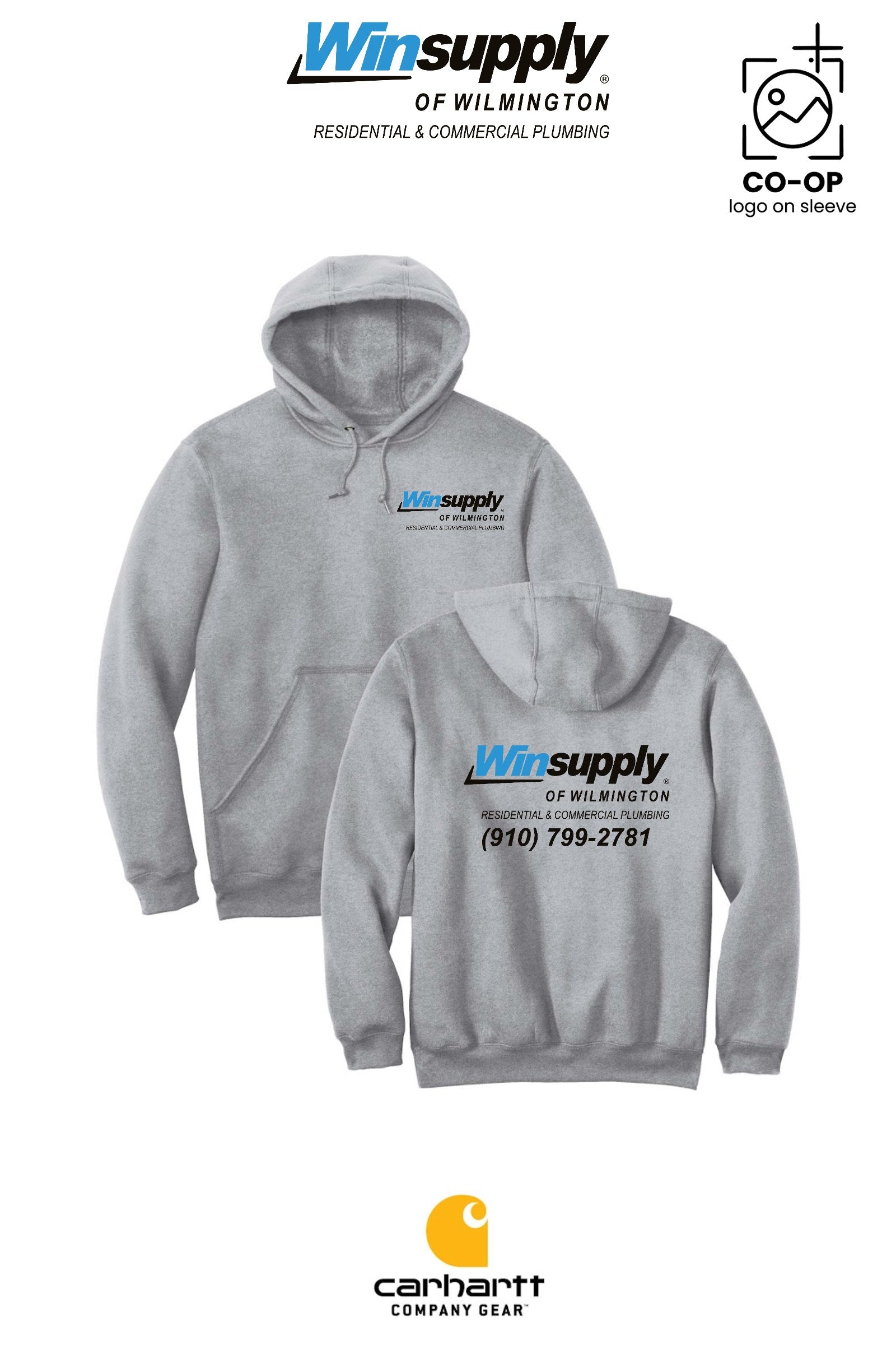 Carhartt® Midweight Hooded Sweatshirt - Winsupply of Wilmington