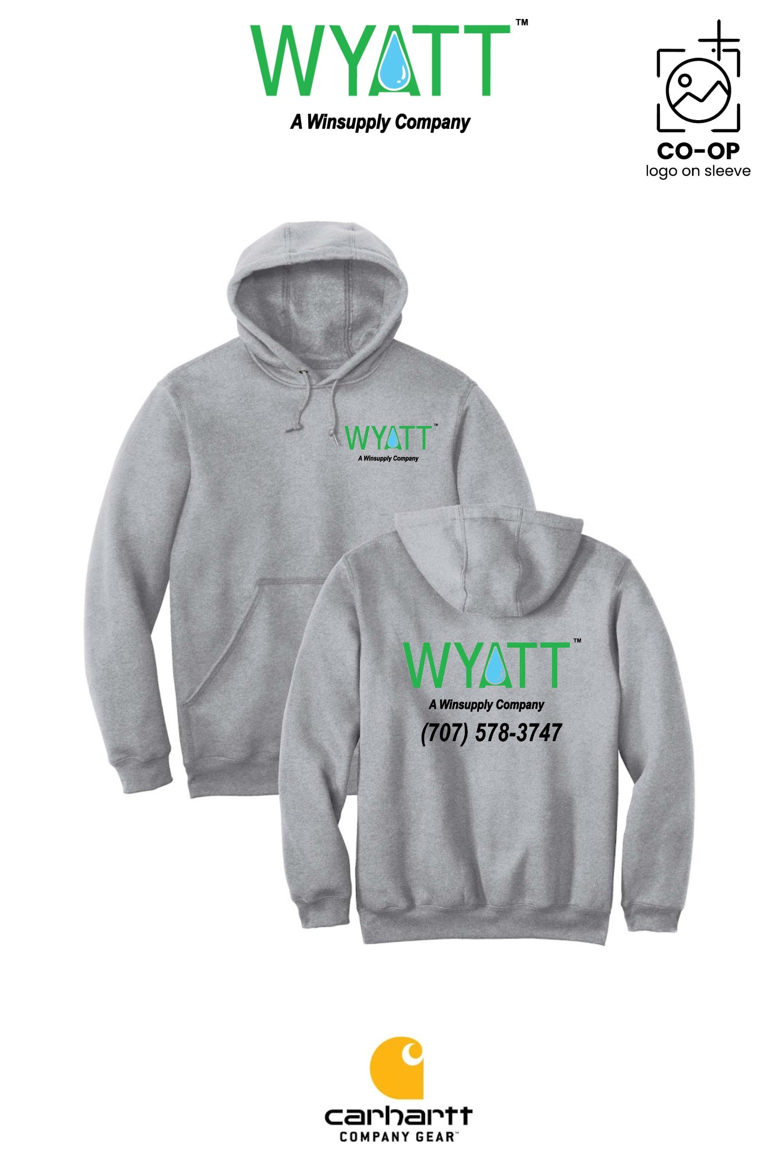 Carhartt® Midweight Hooded Sweatshirt - Wyatt Irrigation of Santa Rosa