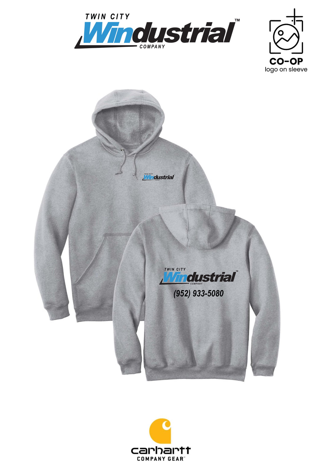 Carhartt® Midweight Hooded Sweatshirt - Twin City Windustrial