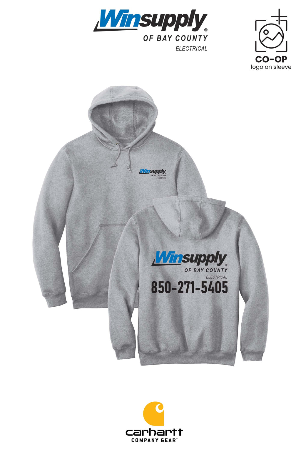 Carhartt® Midweight Hooded Sweatshirt - Winsupply Bay County FL