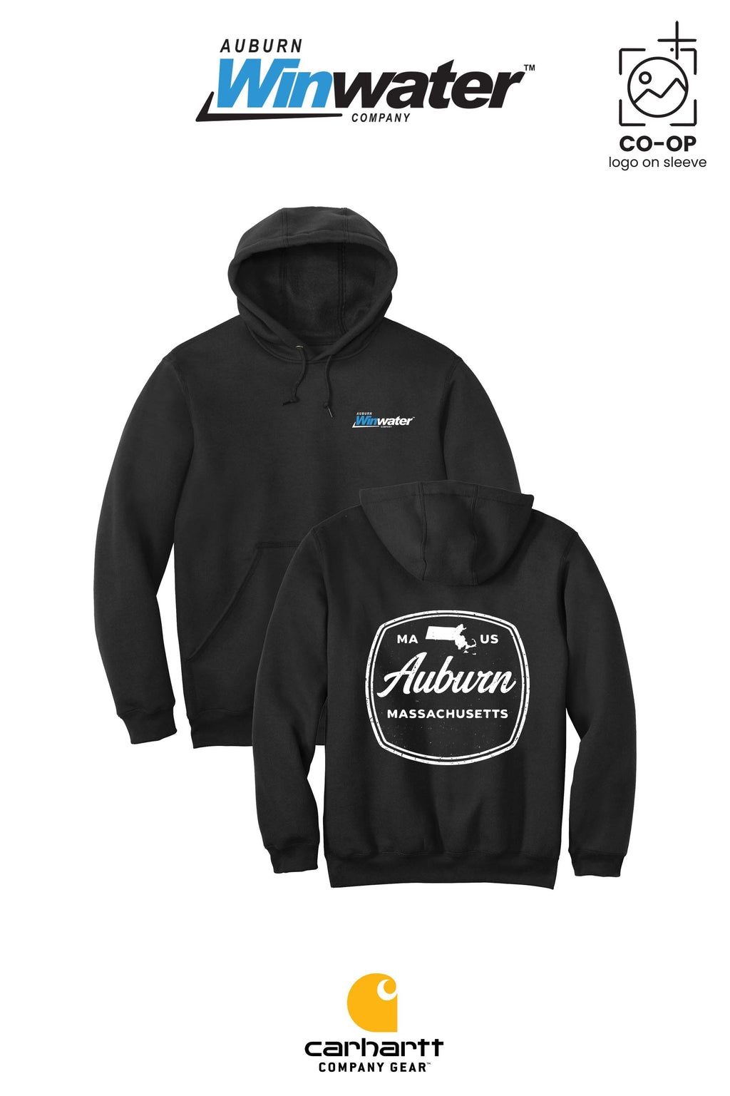 Carhartt® Midweight Hooded Sweatshirt - Auburn Winwater