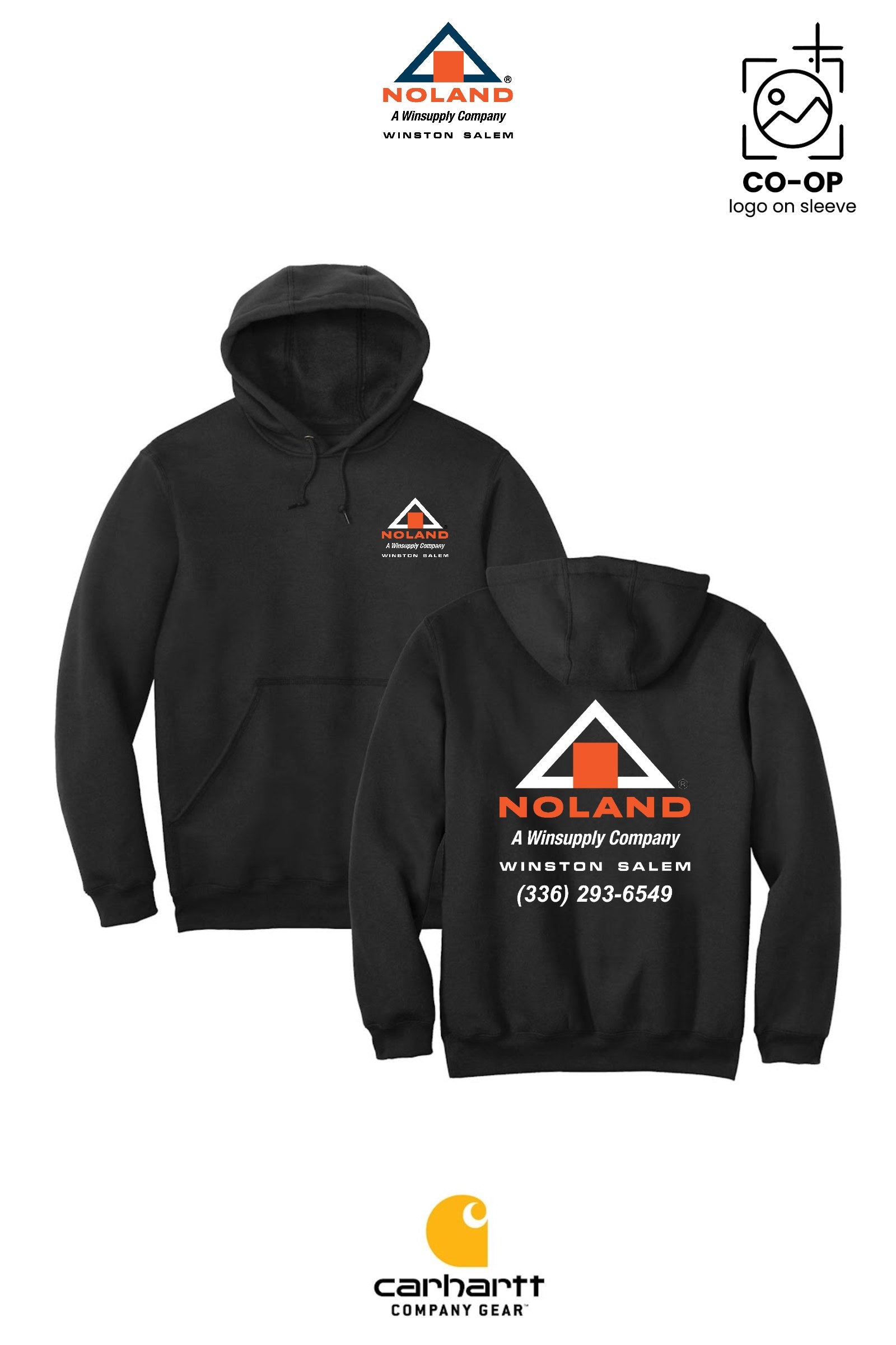Carhartt® Midweight Hooded Sweatshirt - Winston Salem Noland