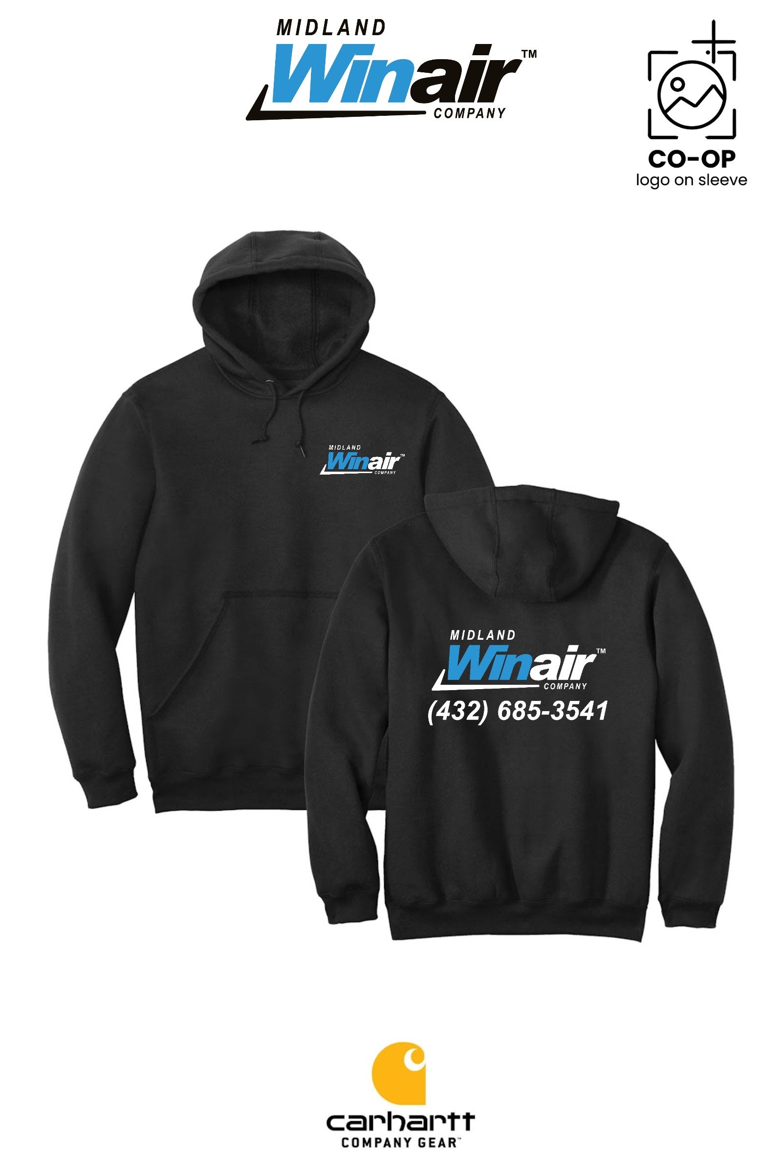 Carhartt® Midweight Hooded Sweatshirt - Midland Winair