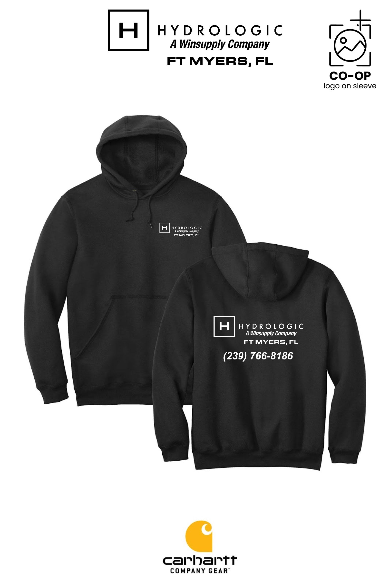 Carhartt® Midweight Hooded Sweatshirt - Winsupply Ft Myers FL Co.