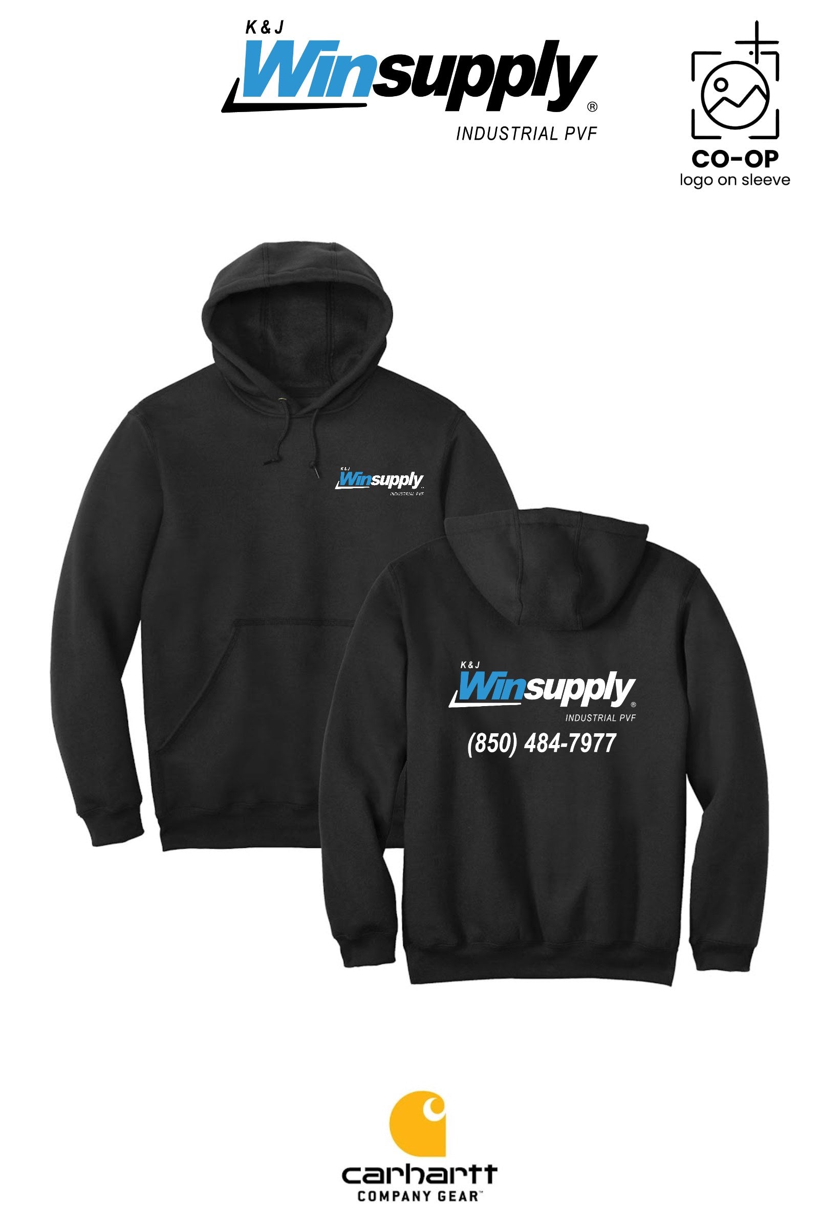 Carhartt® Midweight Hooded Sweatshirt - K & J Winsupply, Industrial PVF