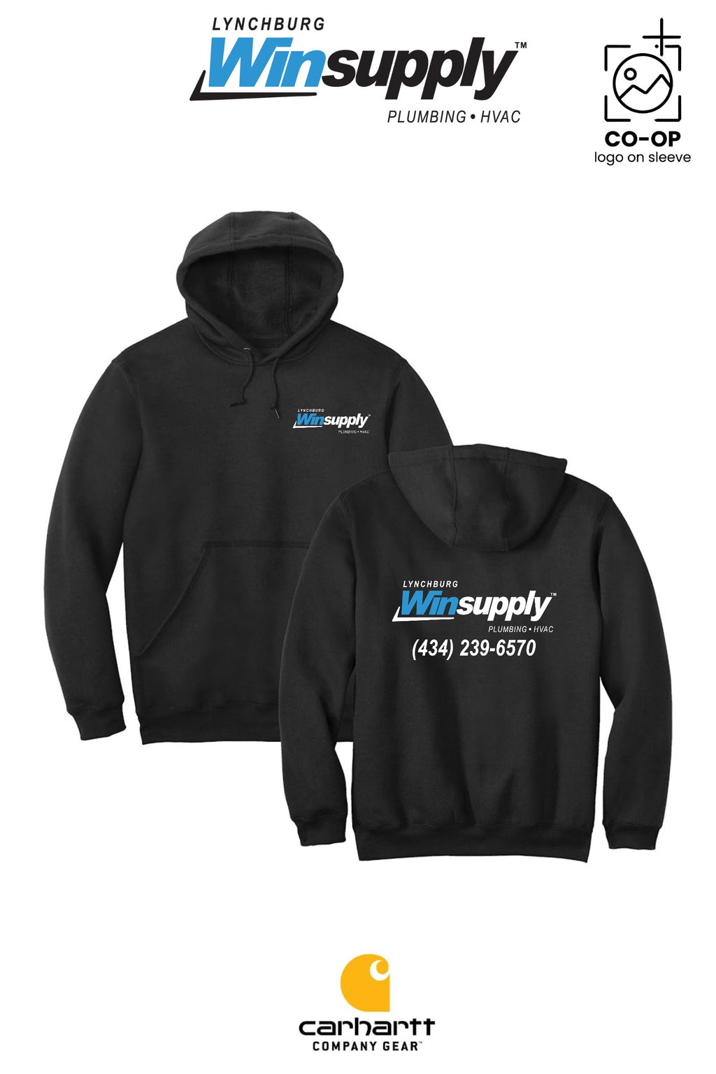 Carhartt® Midweight Hooded Sweatshirt - Lynchburg Winsupply
