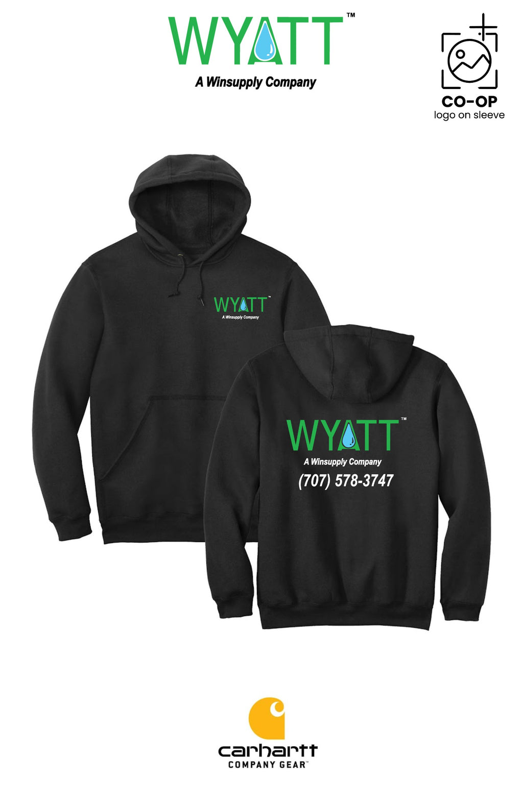Carhartt® Midweight Hooded Sweatshirt - Wyatt Irrigation of Santa Rosa