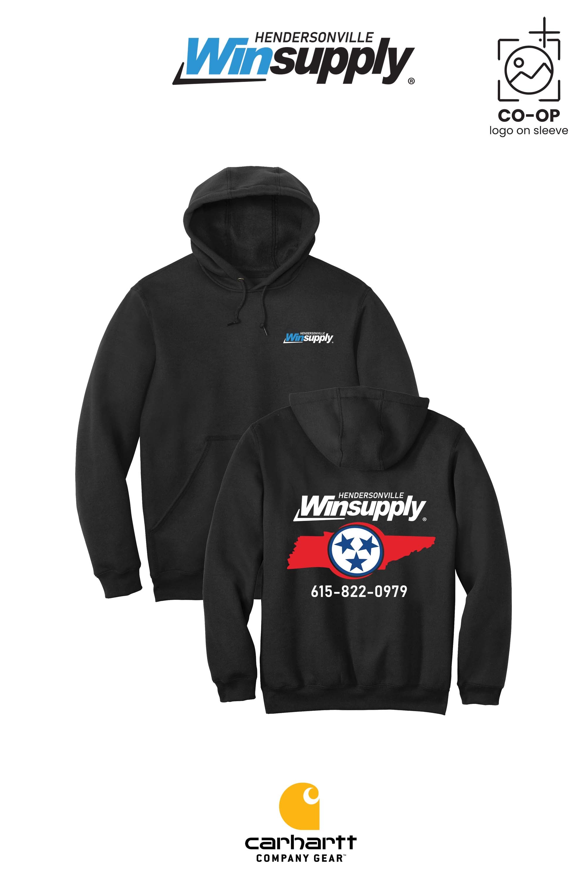 Carhartt® Midweight Hooded Sweatshirt - Winsupply of Hendersonville