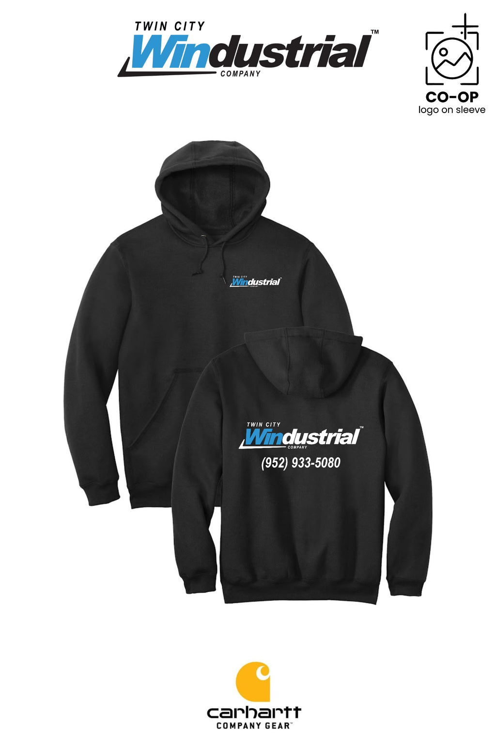 Carhartt® Midweight Hooded Sweatshirt - Twin City Windustrial