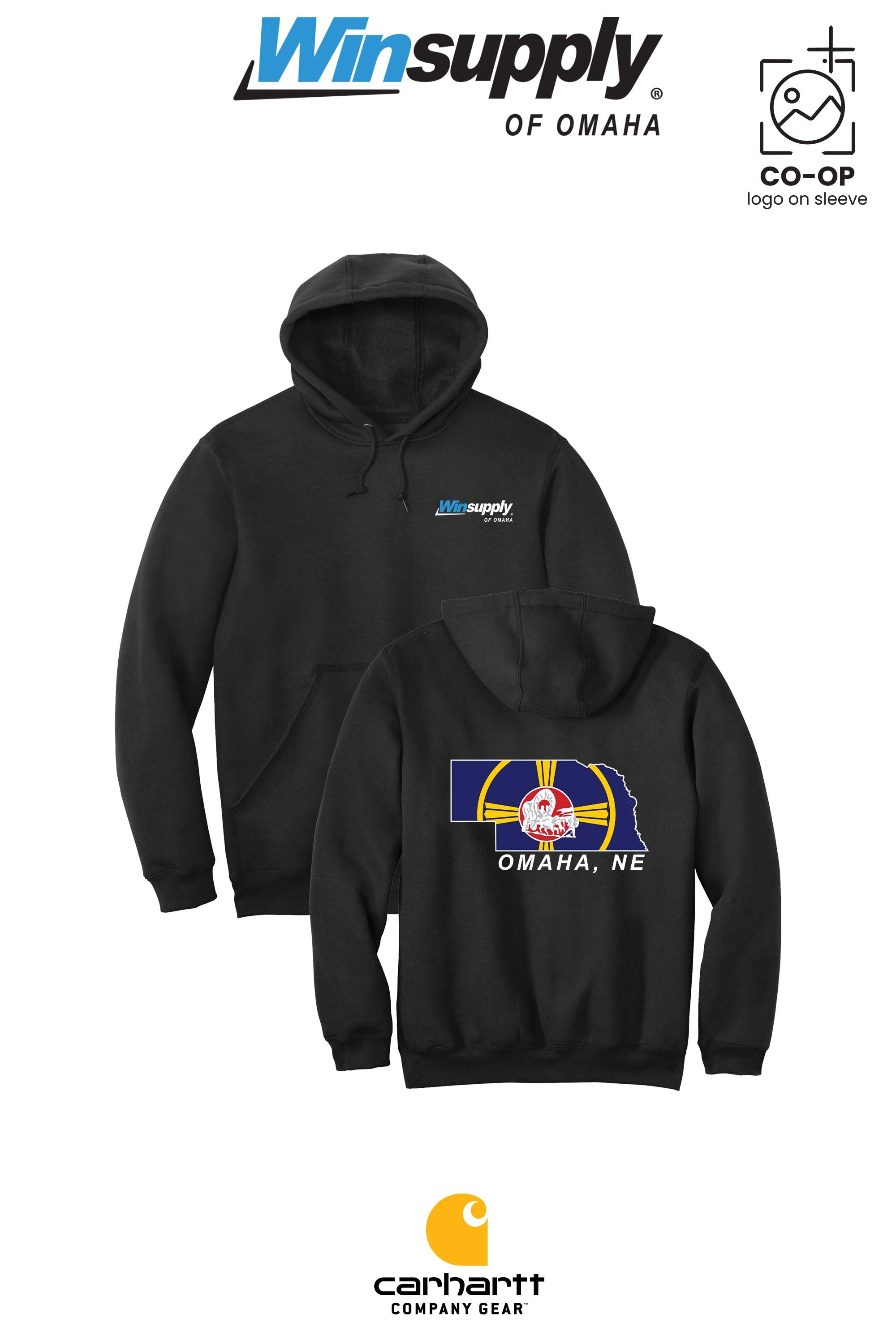 Carhartt® Midweight Hooded Sweatshirt - Winsupply of Omaha