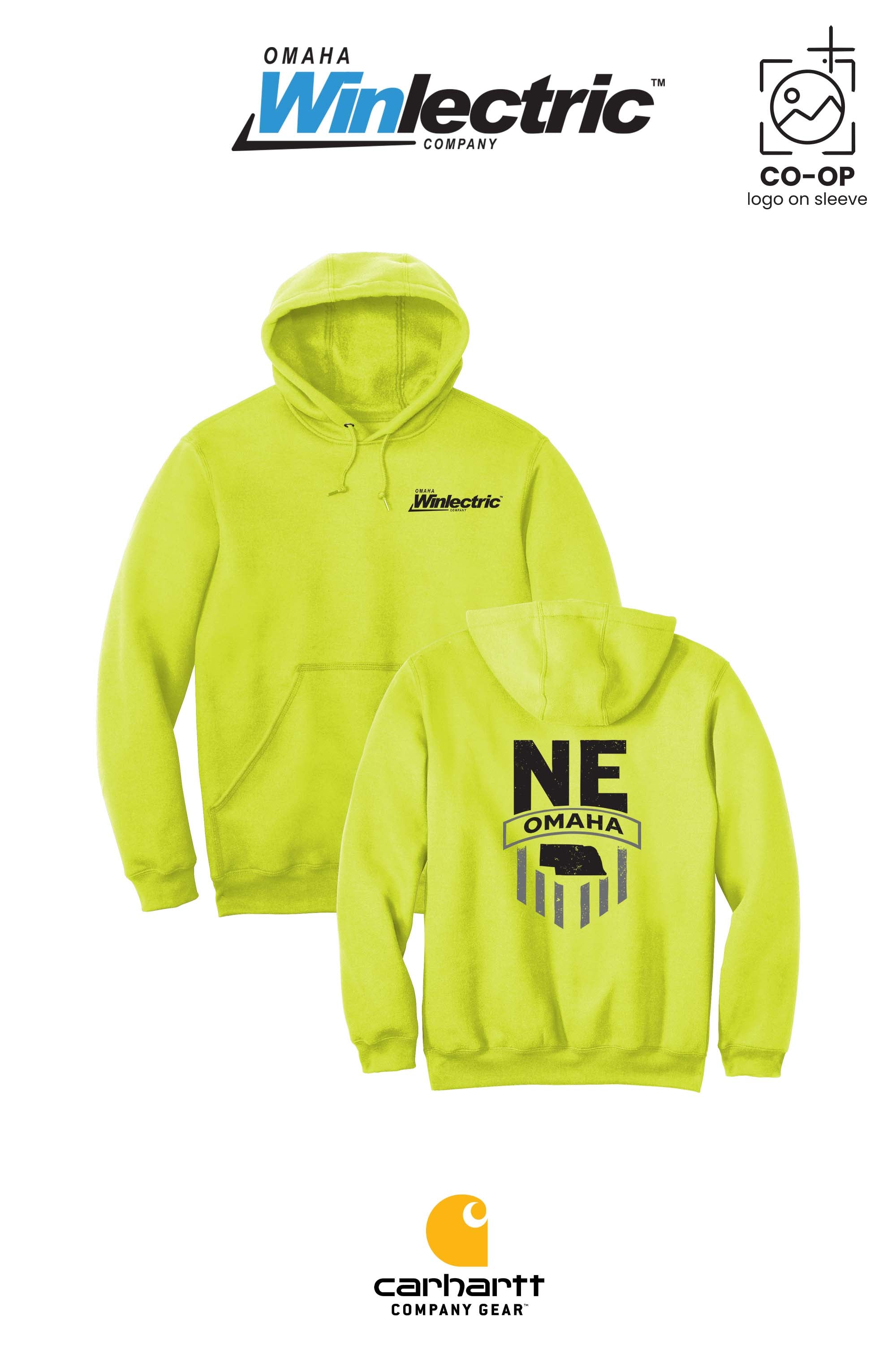 Carhartt® Midweight Hooded Sweatshirt - Omaha Winlectric