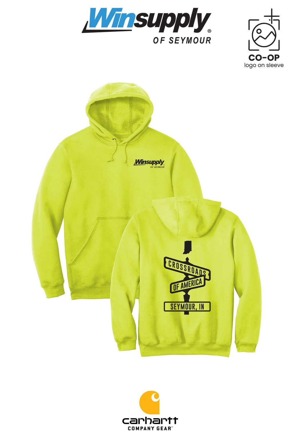 Carhartt® Midweight Hooded Sweatshirt - Winsupply of Seymour IN