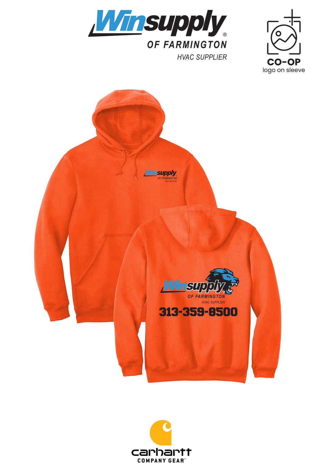 Carhartt® Midweight Hooded Sweatshirt - Winsupply of Farmington