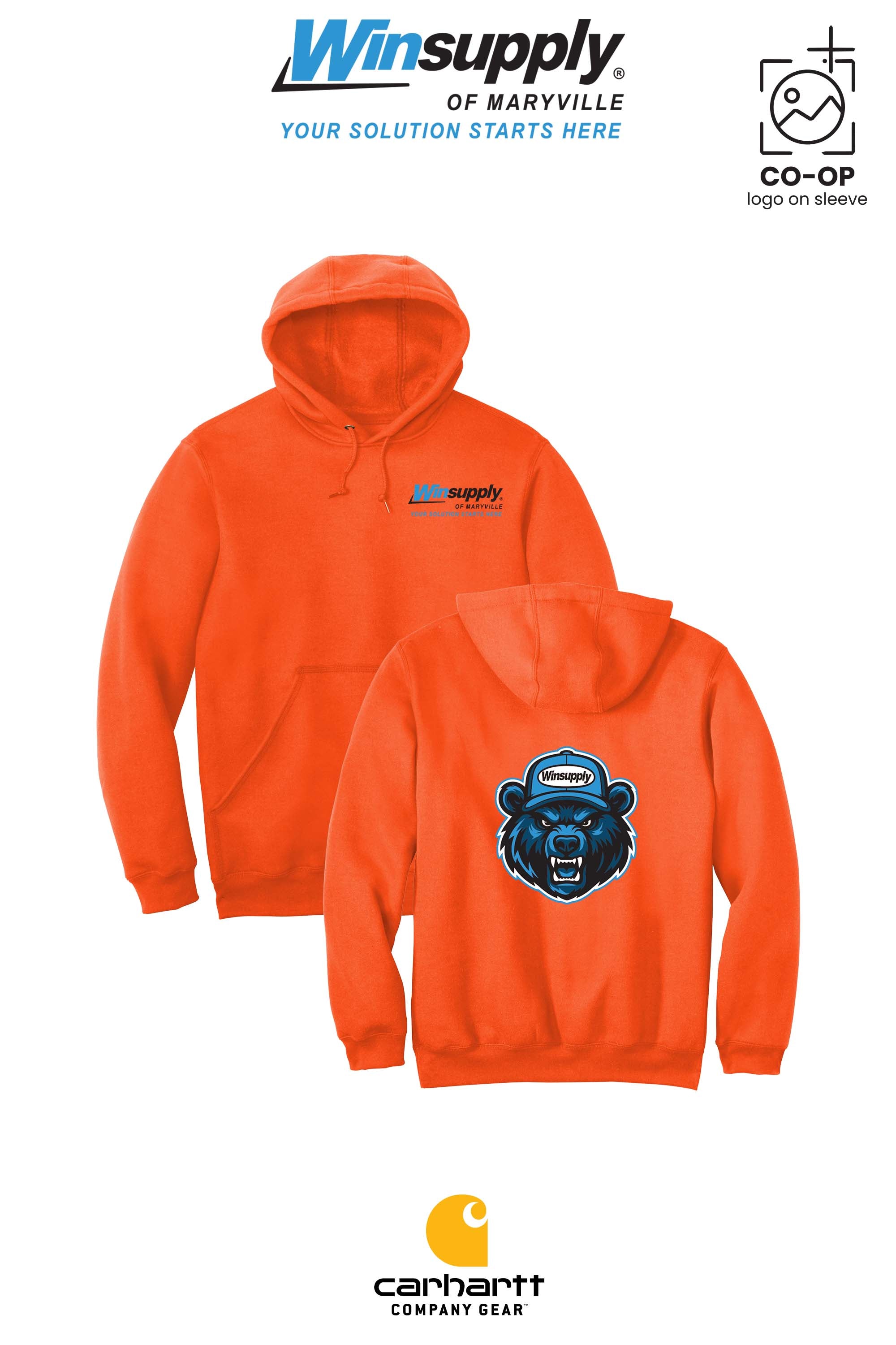 Carhartt® Midweight Hooded Sweatshirt - Winsupply of Maryville