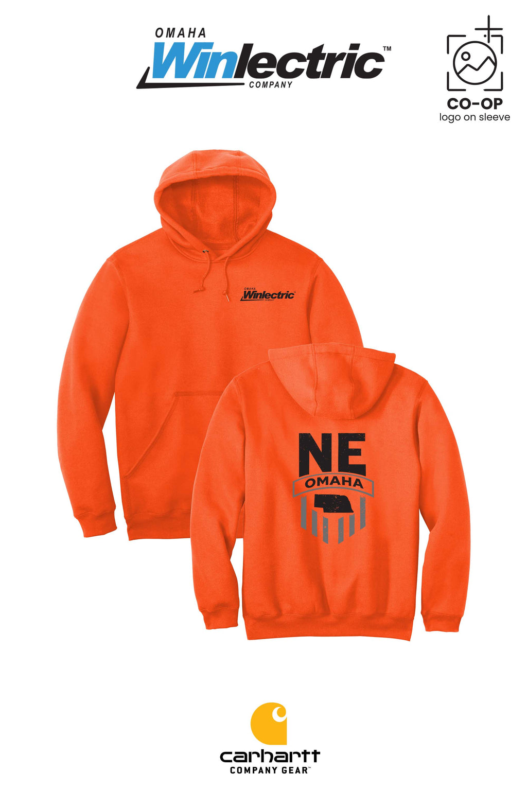 Carhartt® Midweight Hooded Sweatshirt - Omaha Winlectric