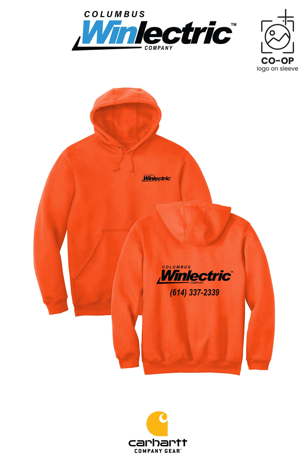 Carhartt® Midweight Hooded Sweatshirt - Columbus Winlectric