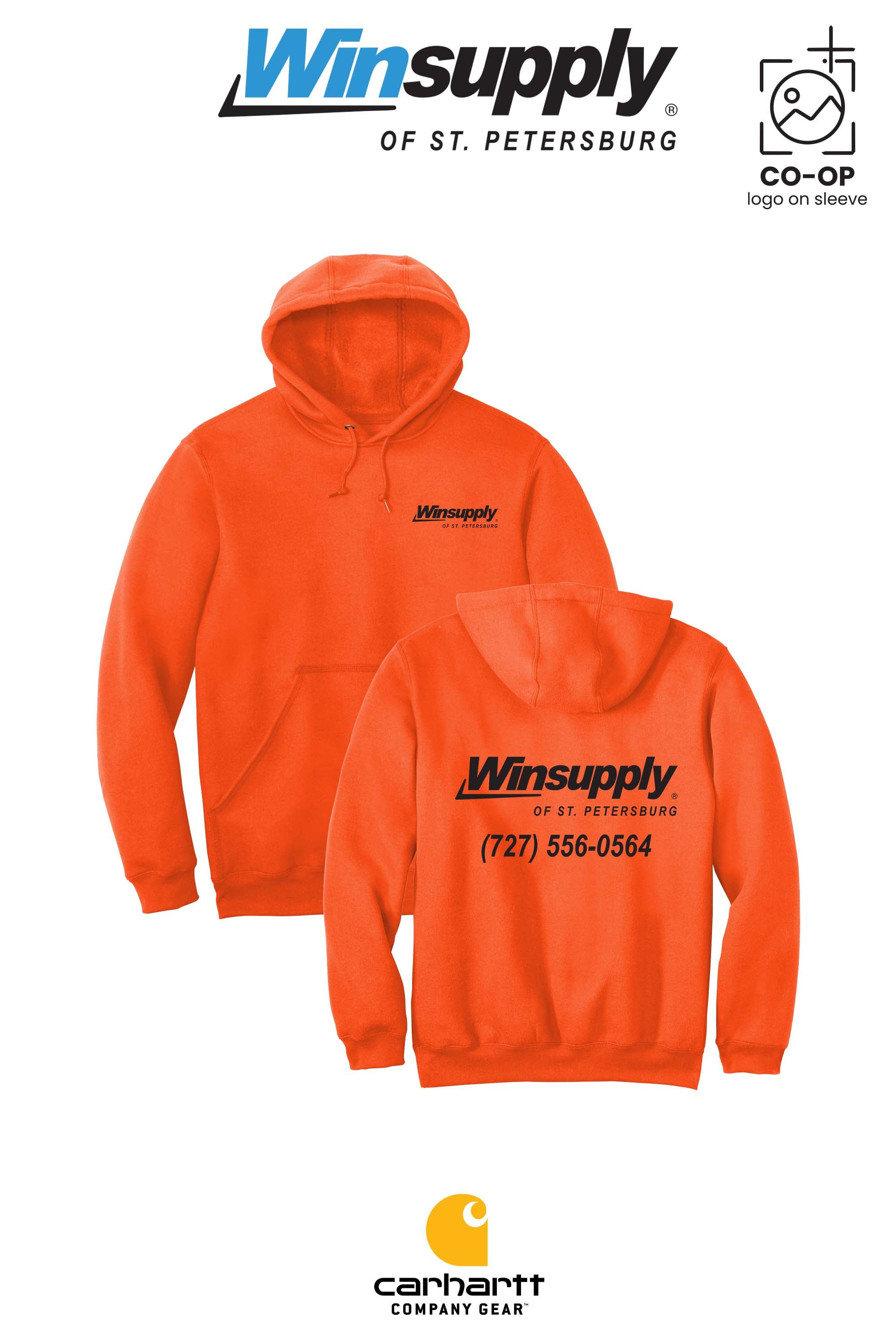 Carhartt® Midweight Hooded Sweatshirt - Winsupply of St. Petersburg