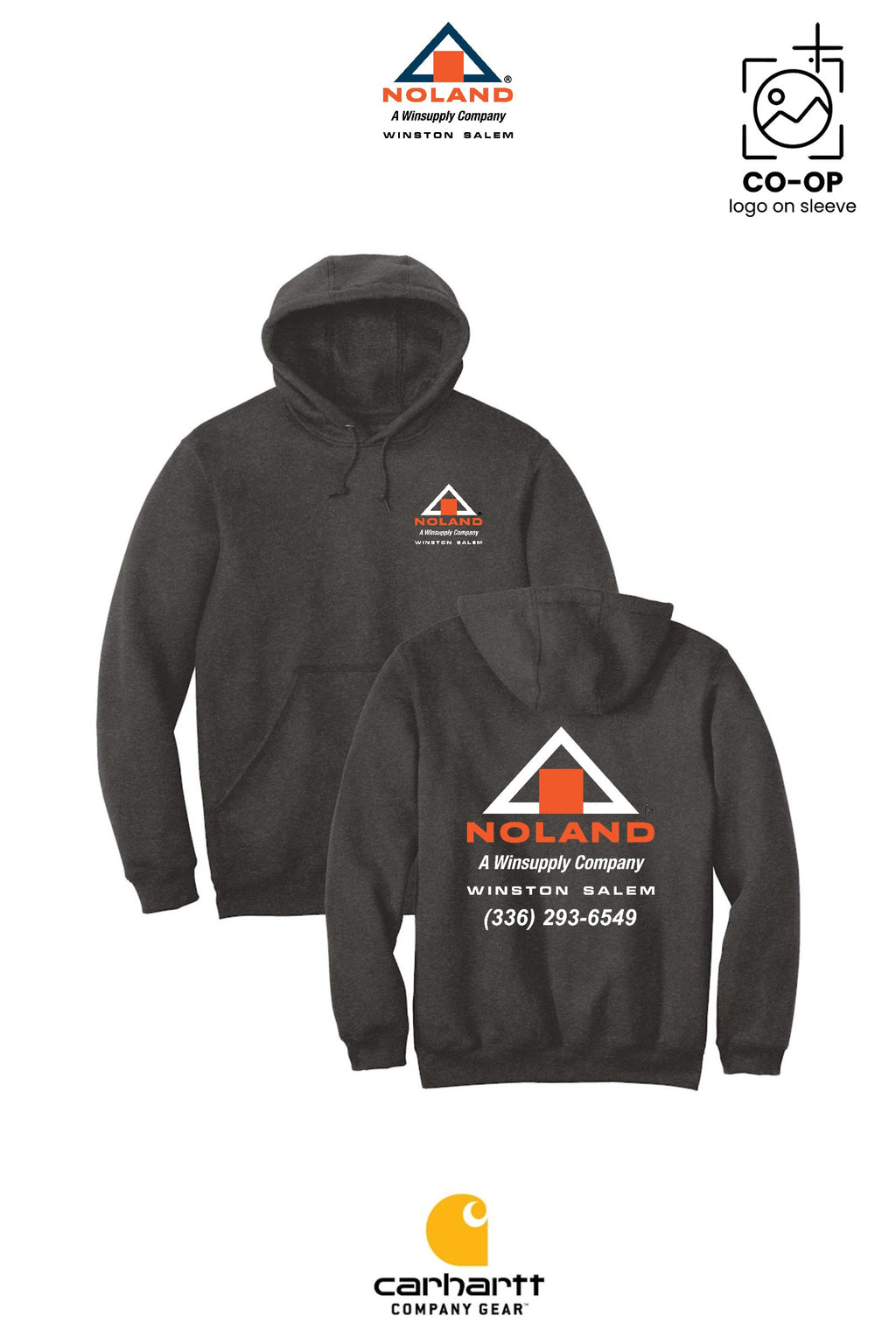 Carhartt® Midweight Hooded Sweatshirt - Winston Salem Noland