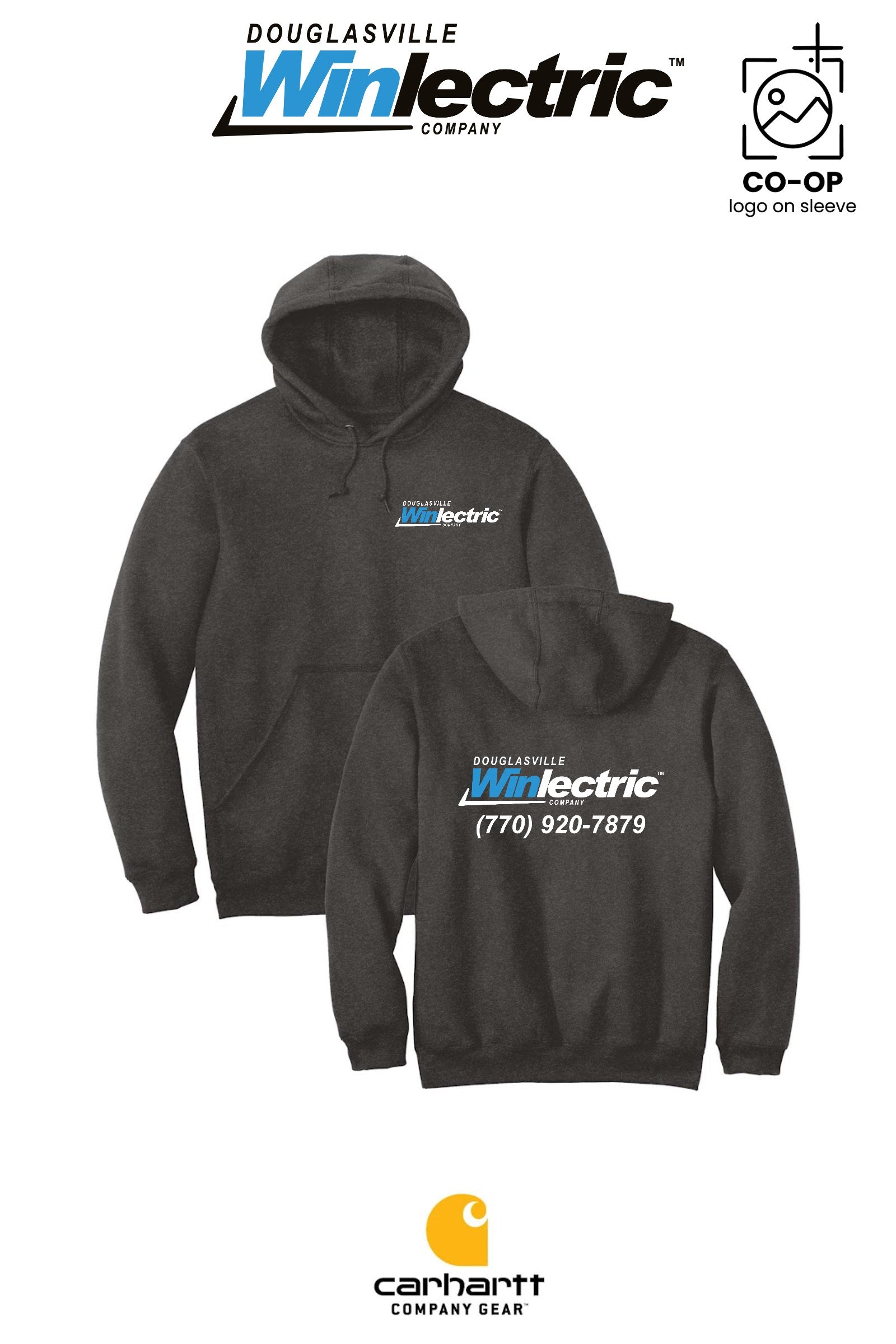 Carhartt® Midweight Hooded Sweatshirt - Douglasville Winlectric