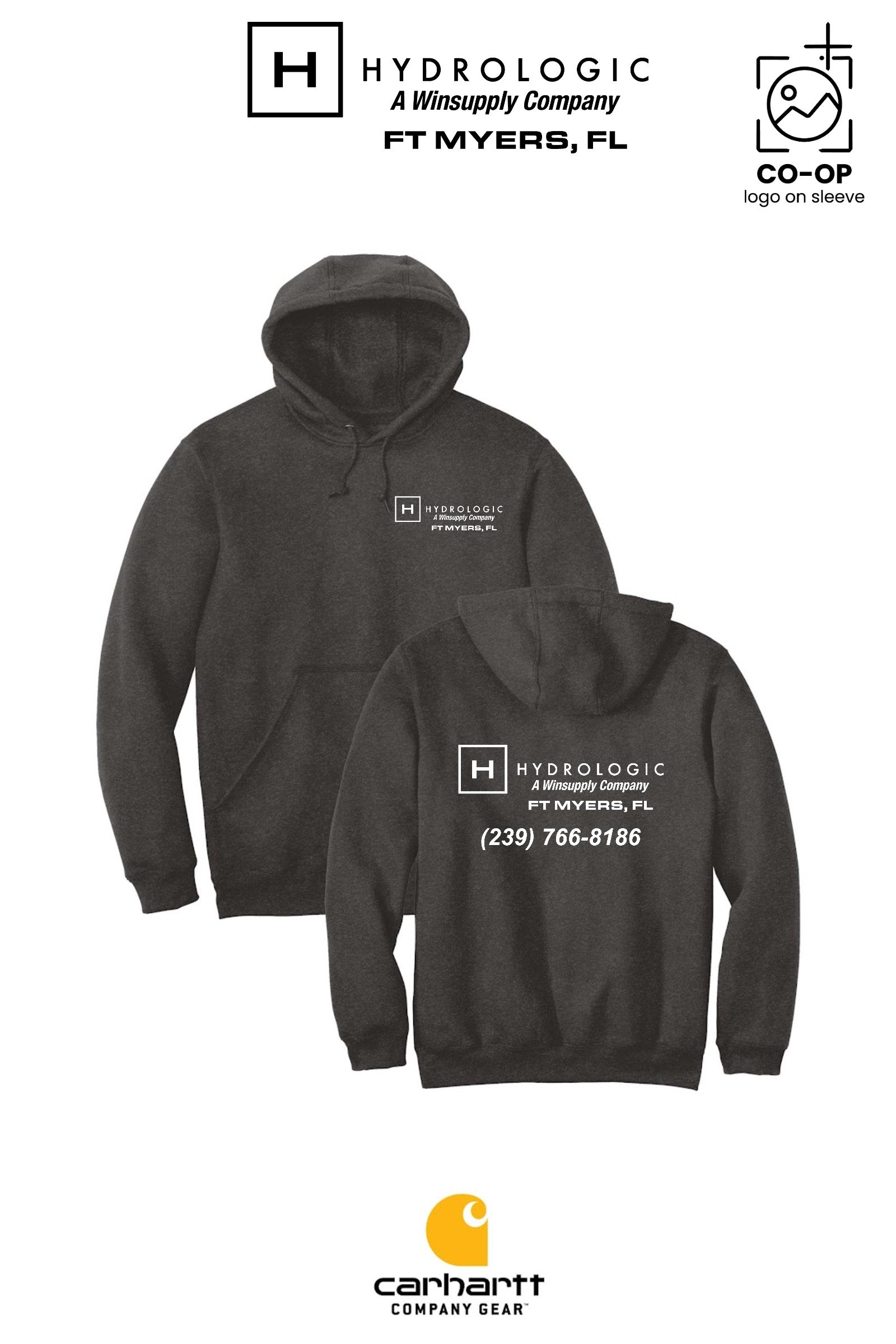 Carhartt® Midweight Hooded Sweatshirt - Winsupply Ft Myers FL Co.