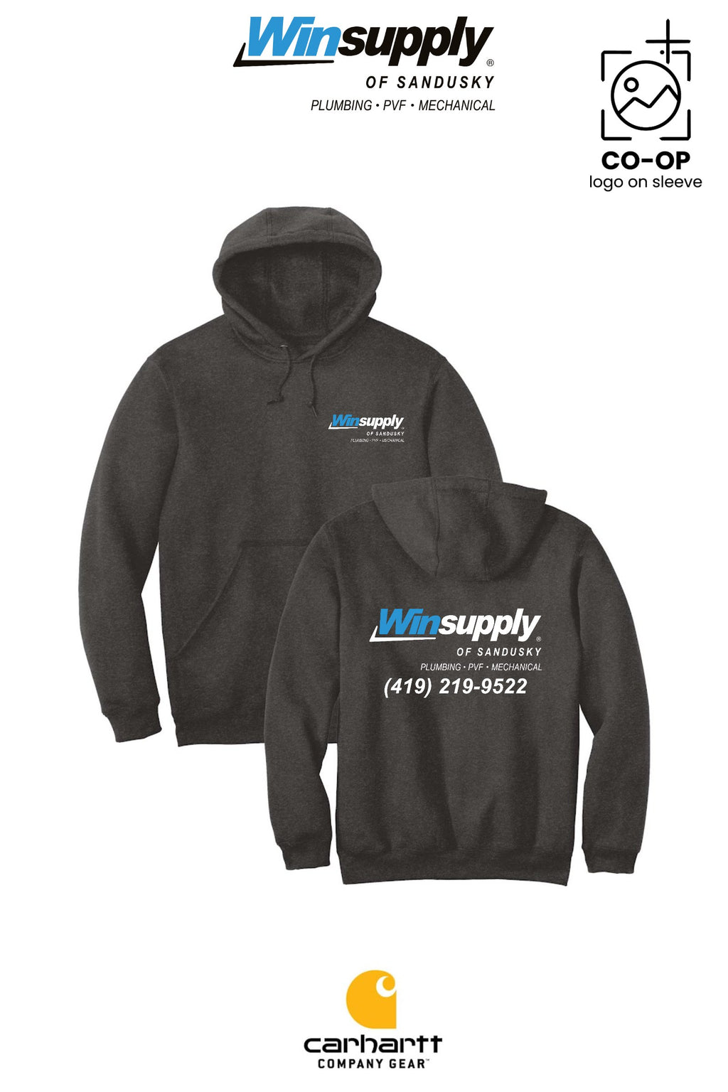 Carhartt® Midweight Hooded Sweatshirt - Winsupply of Sandusky